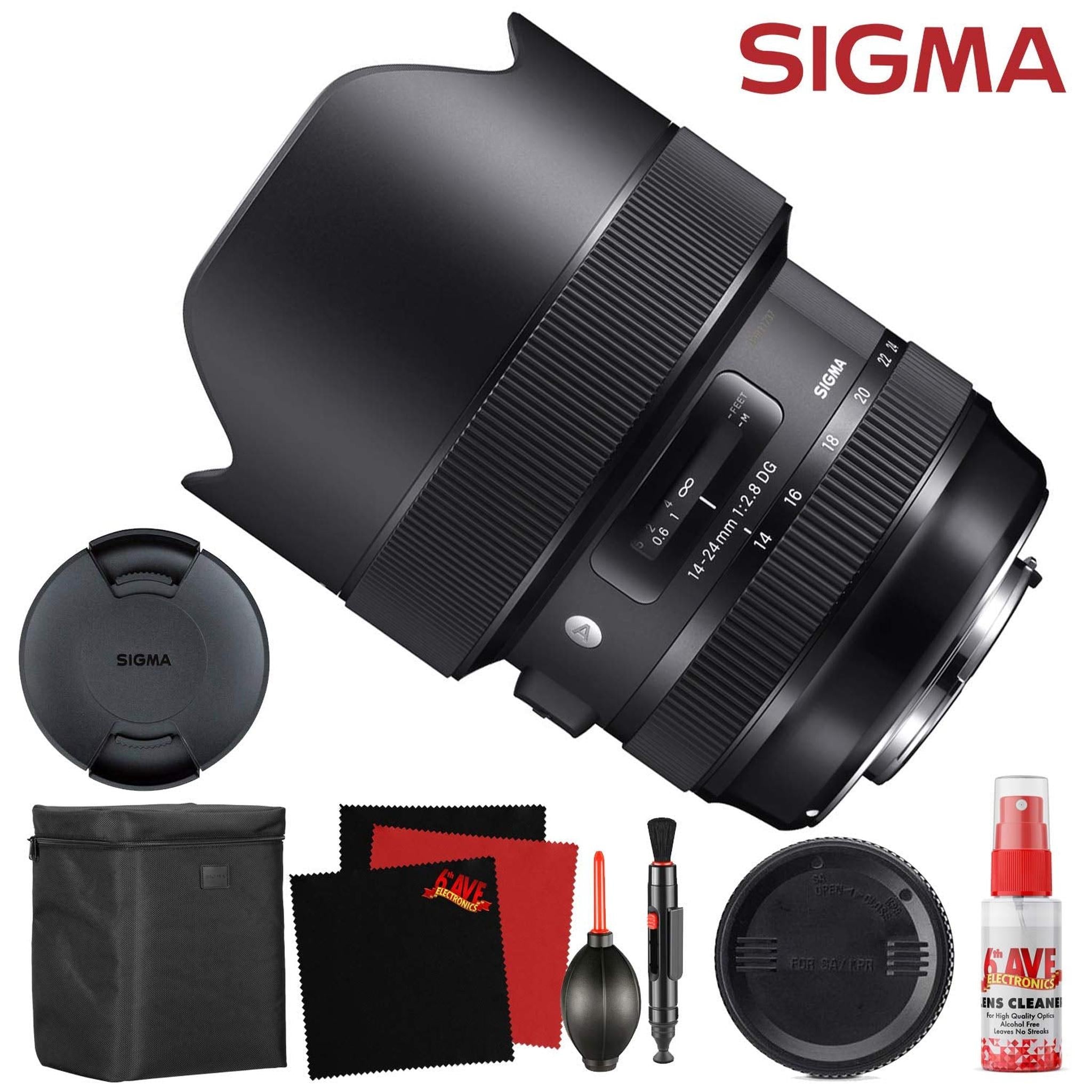Sigma 14-24mm f/2.8 DG HSM Art Lens for Nikon F 212955 and Cleaning Accessories Bundle