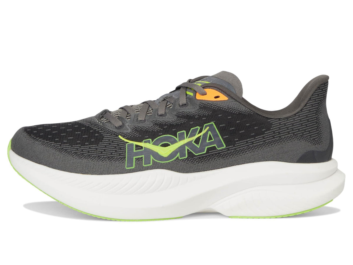 Hoka Men's Mach 6 Sneaker, Gravel/Asphalt Grey, 12