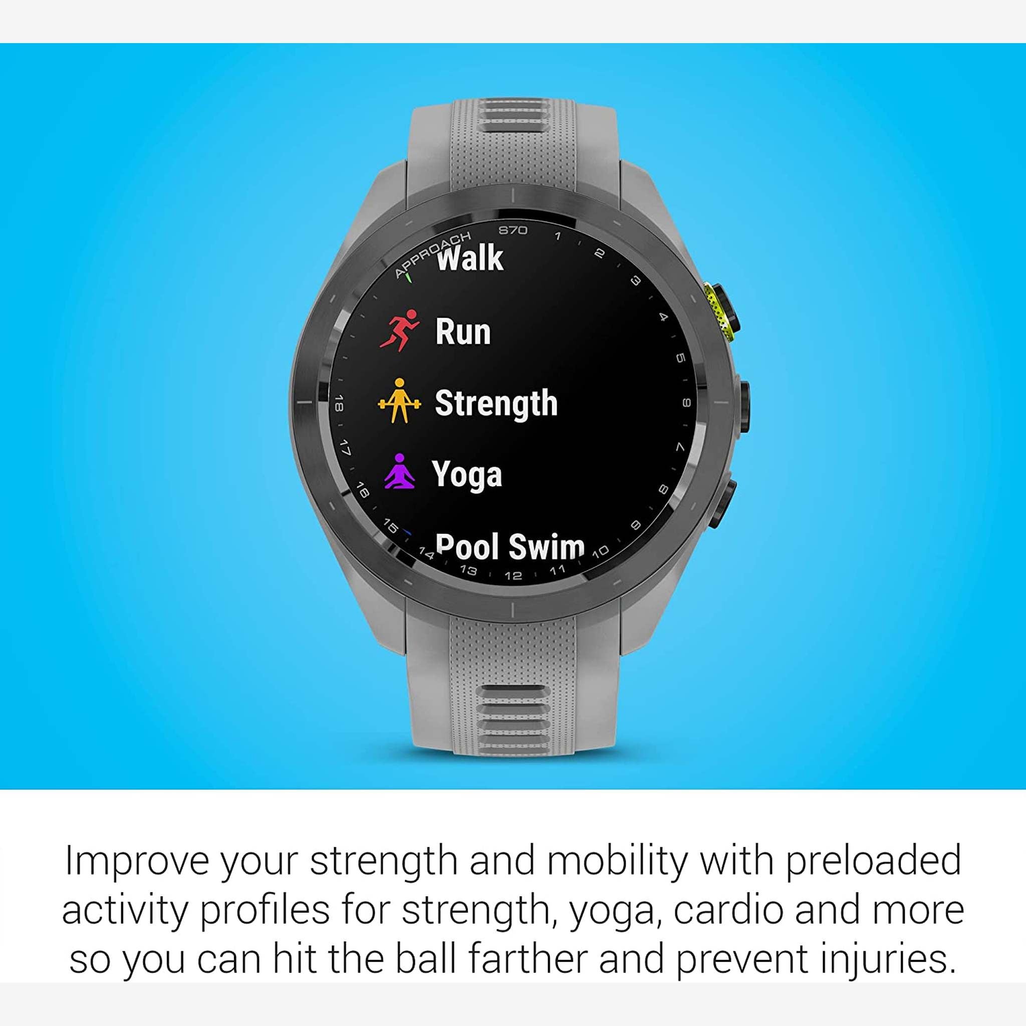Garmin Approach S70S, Gray 42mm with Accessories Garmin