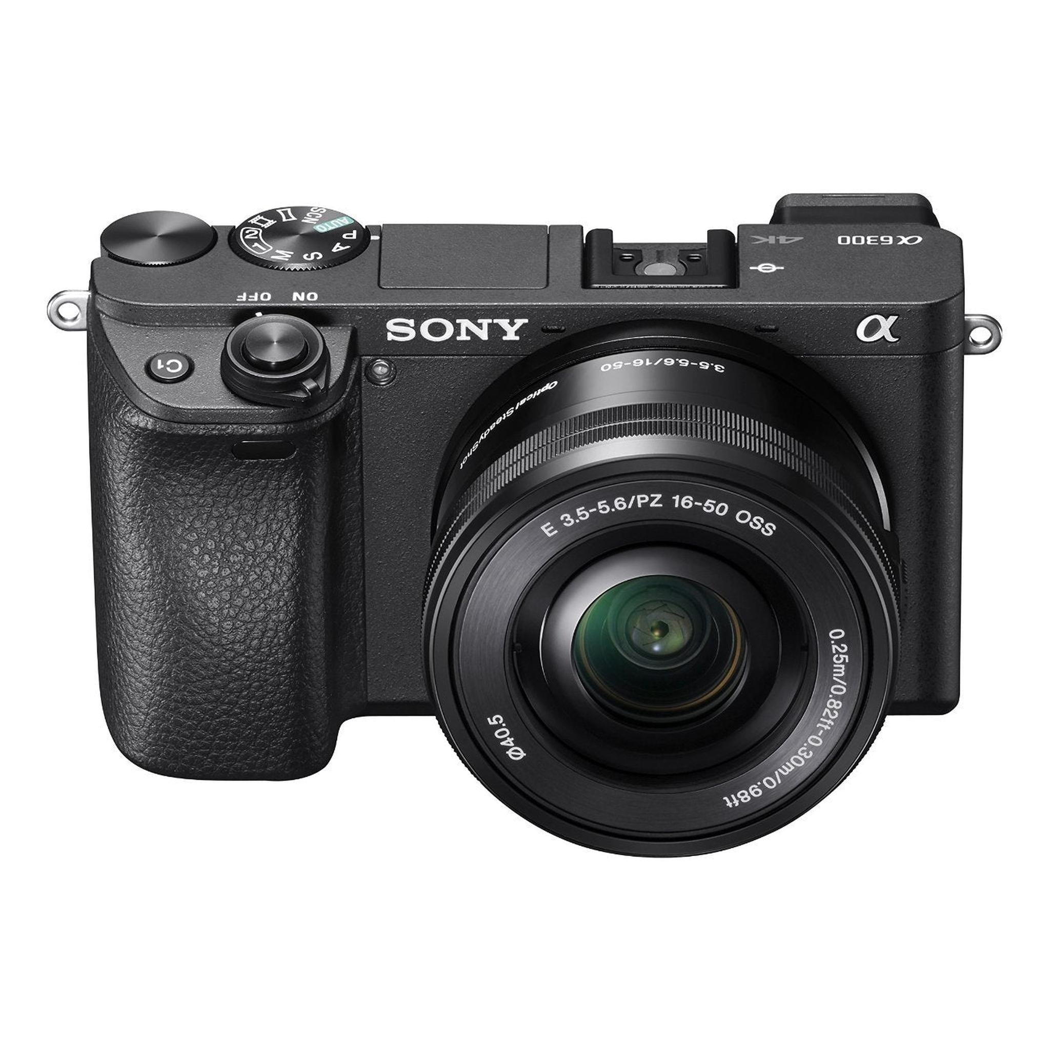 Sony Alpha a6300 Mirrorless Digital Camera International Model w/ 16-50, Black Sony