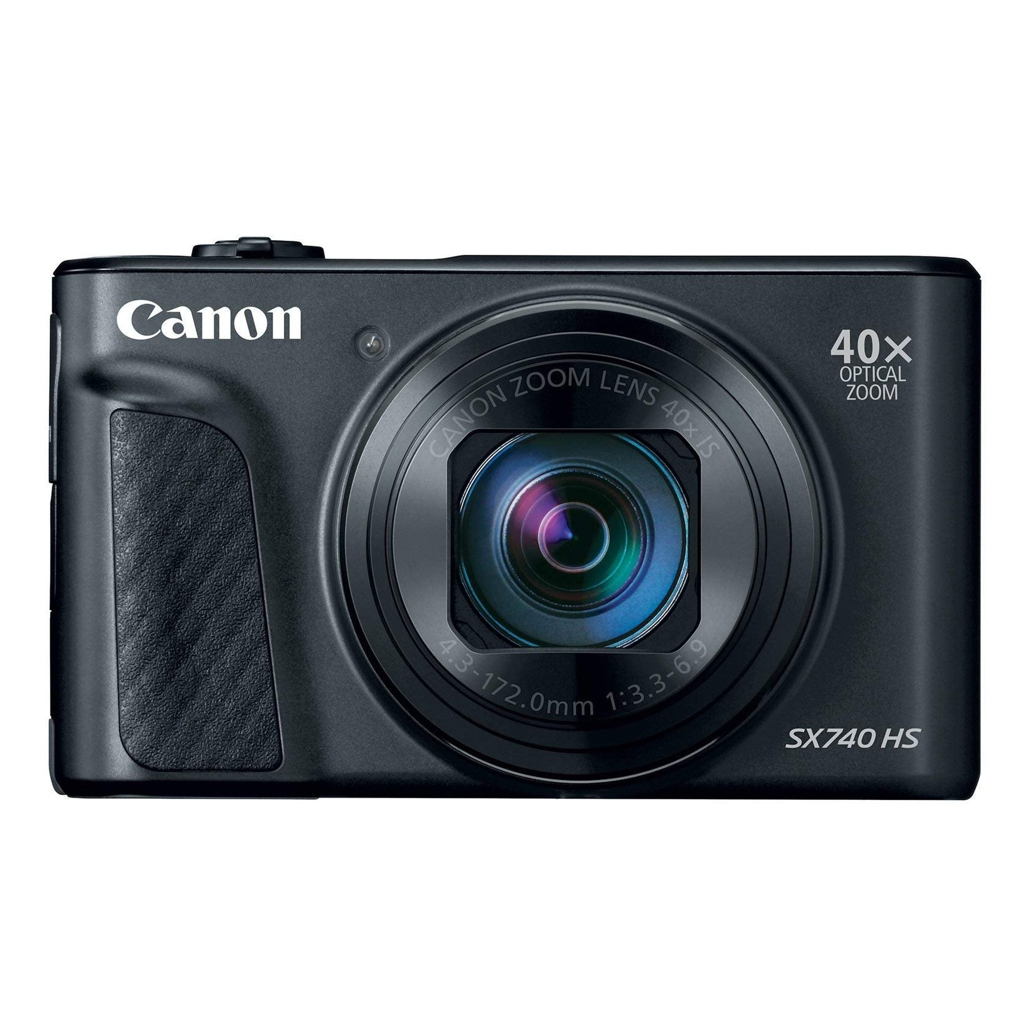 Canon PowerShot SX740 Digital Camera w/40x Optical Zoom & 3 Inch Tilt LCD - 4K VIdeo, Wi-Fi, NFC, Bluetooth Enabled (Bla - Reconditioned