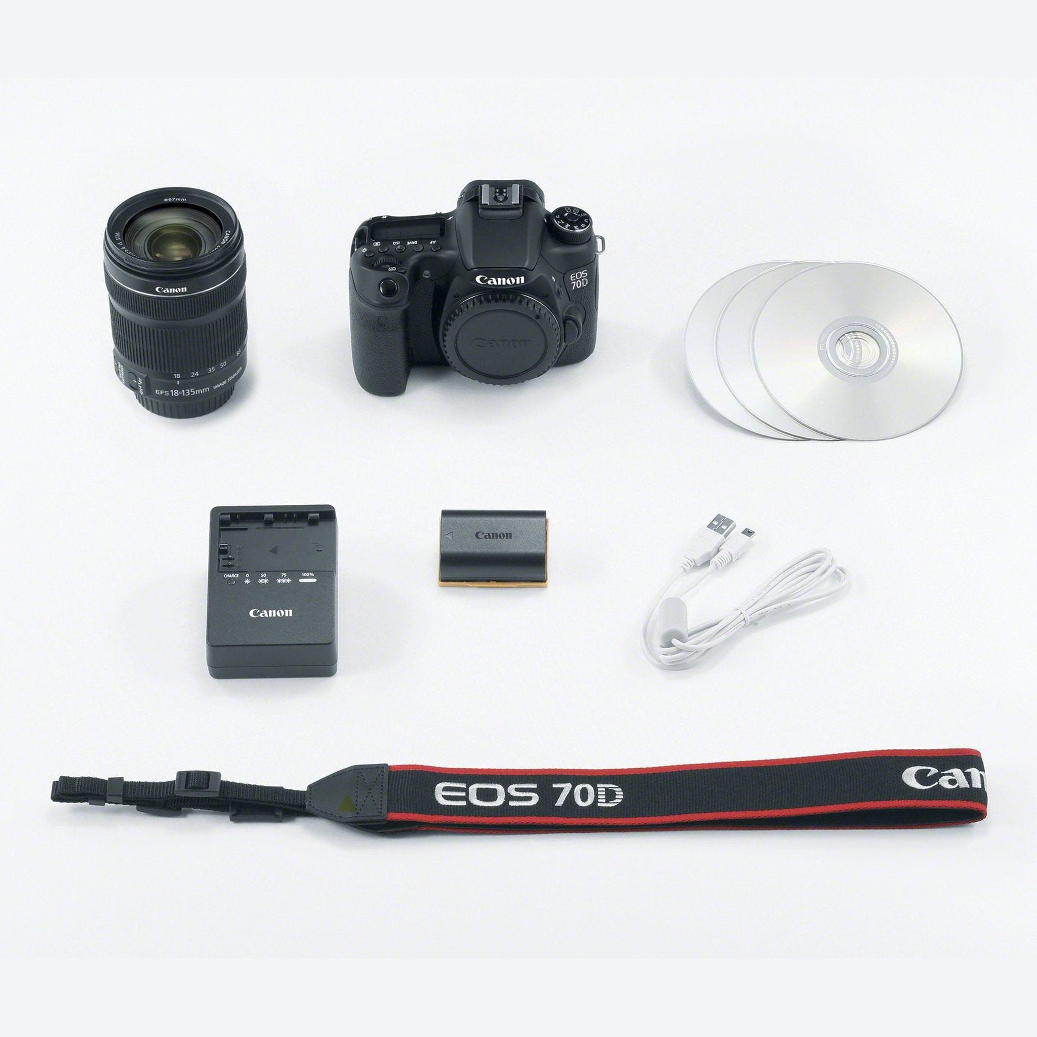 Canon EOS 70D Digital SLR Camera with 18-135mm STM Lens - Used Canon