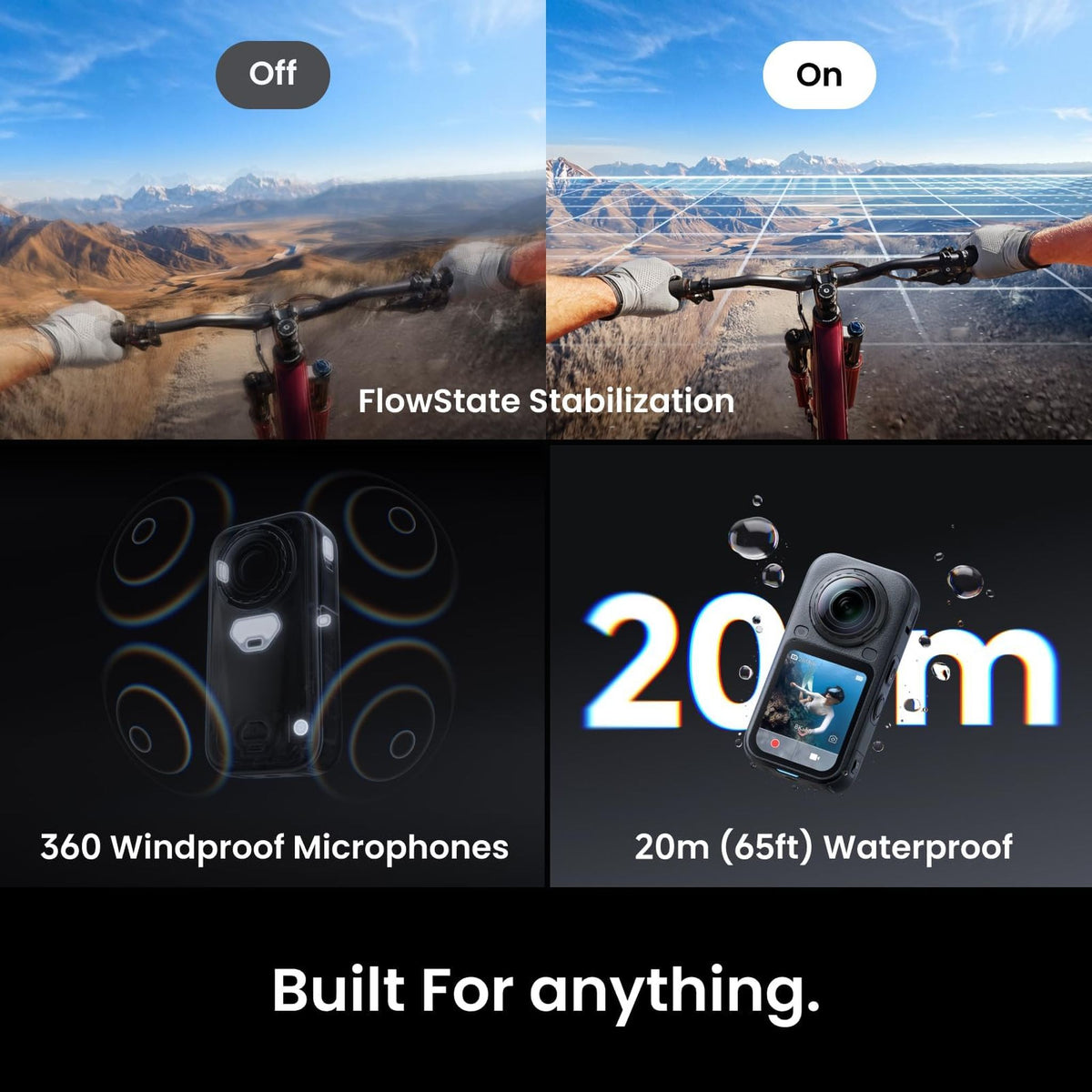 Insta360 X6 8K 360 Action Camera Essentials Bundle