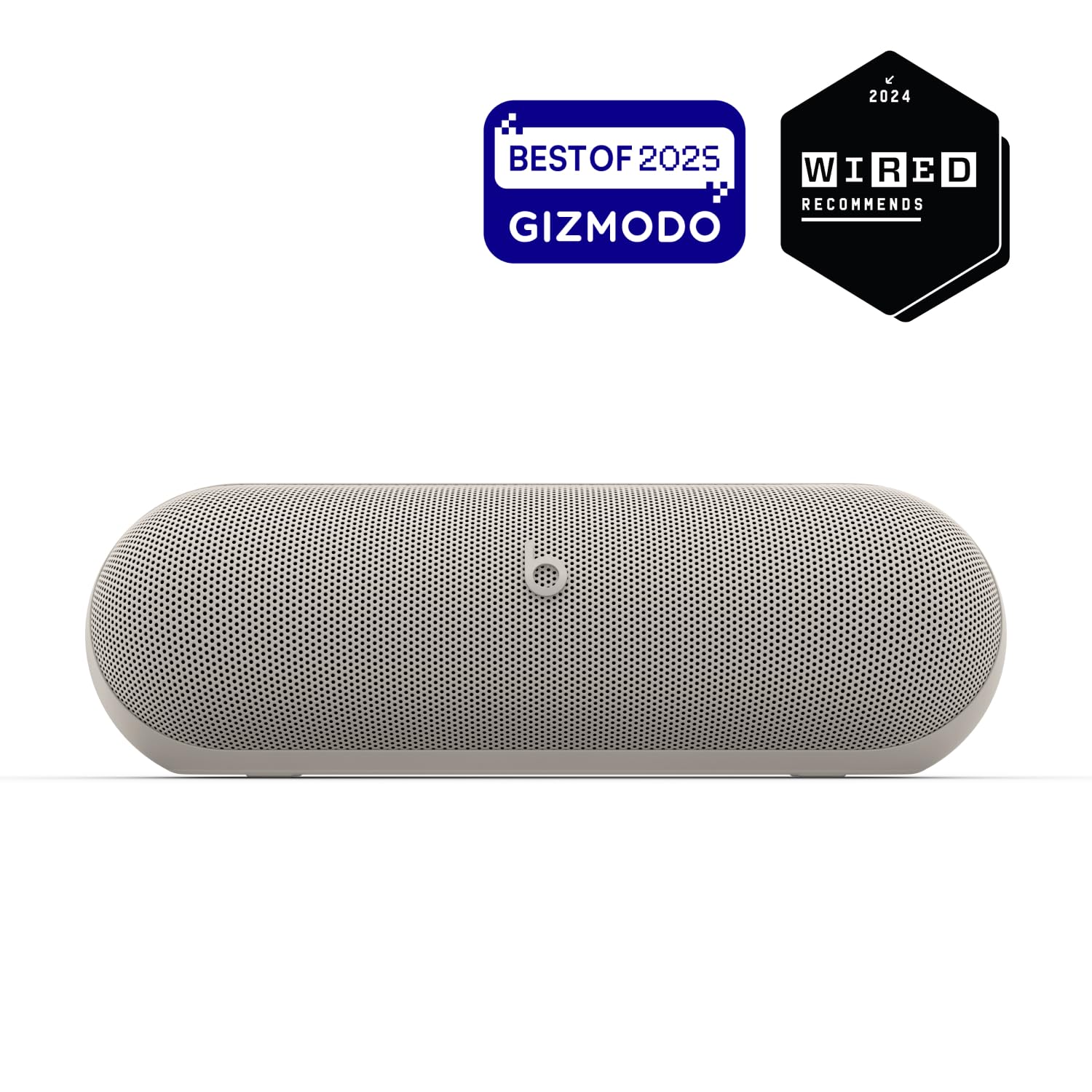 Beats Pill x Kim Kardashian - Wireless Bluetooth Speaker and Portable Charger via USB-C - Up to 24 Hours Battery Life, IP67 Water Resistant, Apple & Android Compatible, Built-in Mic - Light Gray