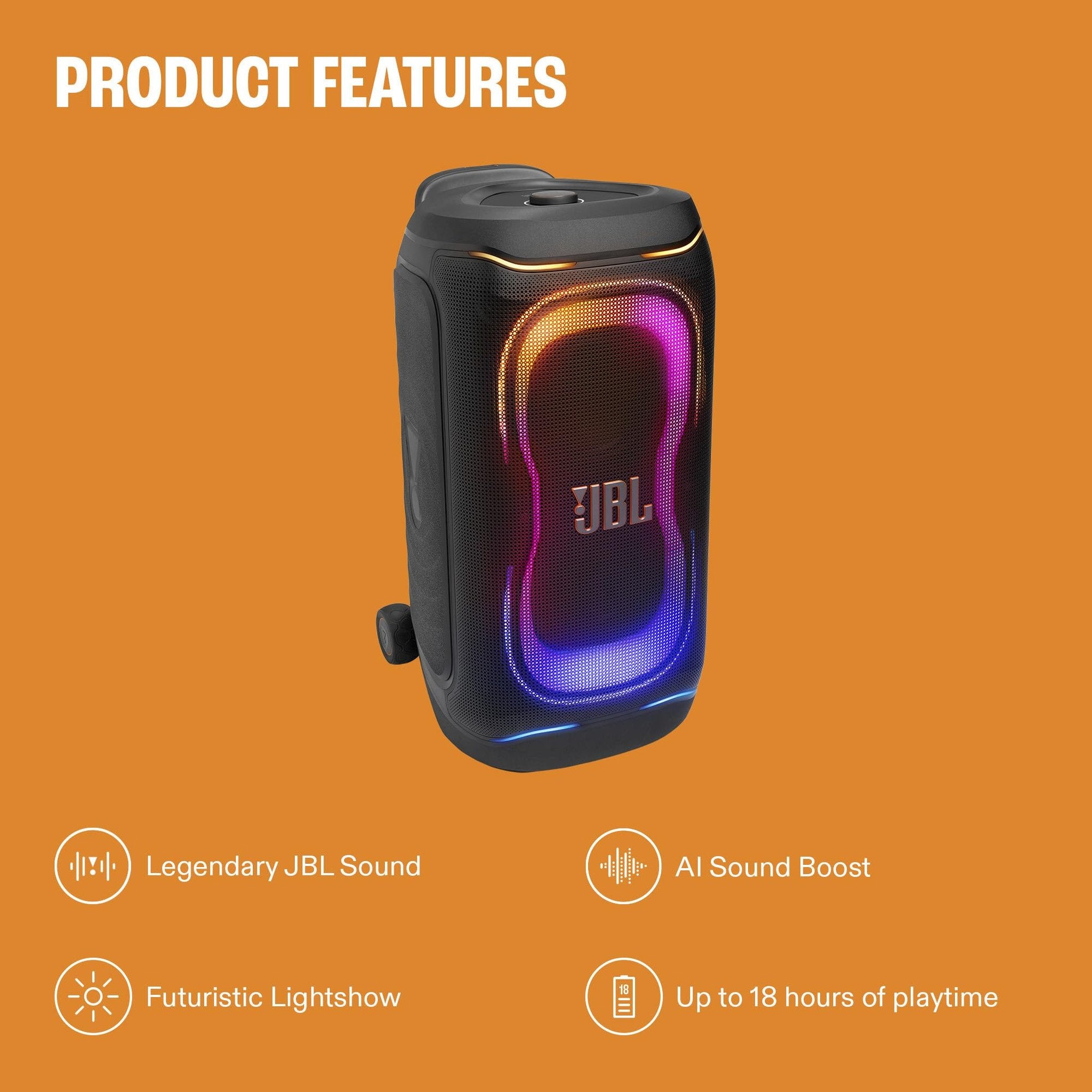 JBL PartyBox 330 - Portable Party Speaker Black