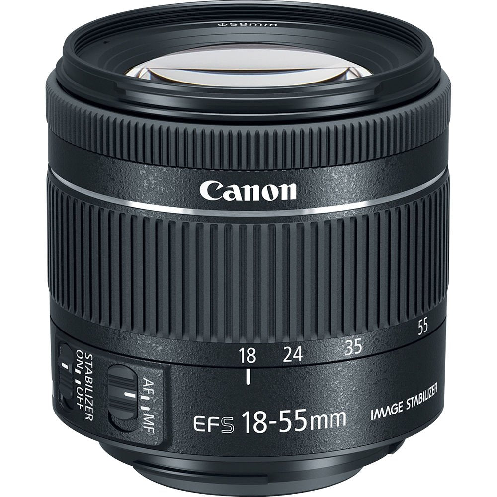 Canon EOS 77D DSLR Camera with 18-55mm is STM Lens & 75-300mm III Lens + UV FLD CPL Filter Kit + Wide Angle & Telephoto