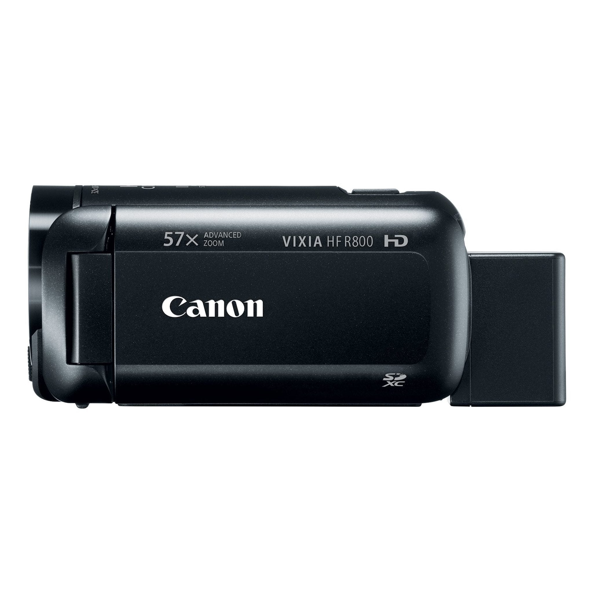 Canon VIXIA HF R800 Full HD Camcorder Hfr800 Black 57x Advance Zoom 16gb Bundle - Used Canon