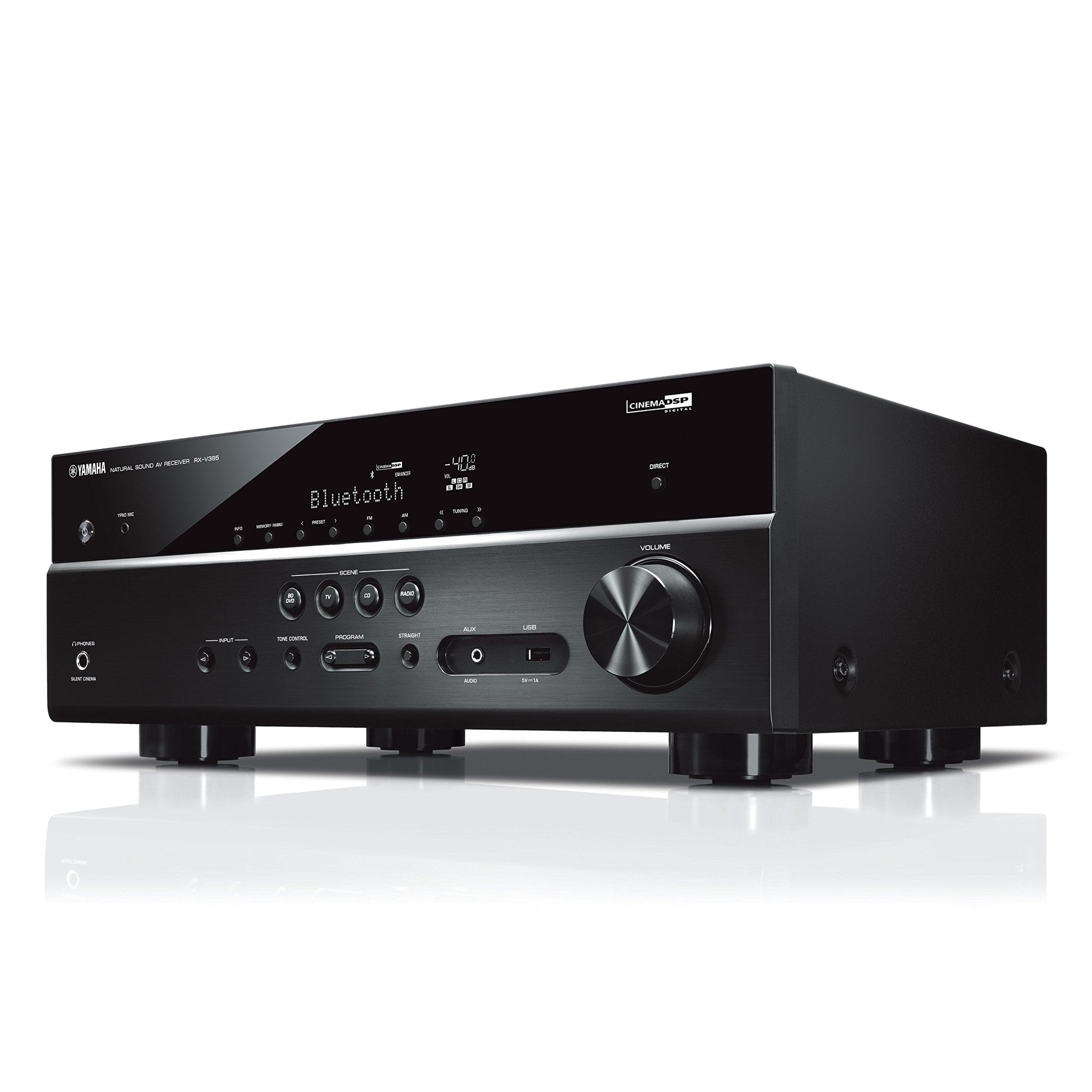 Yamaha RX-V385 5.1-Channel 4K Ultra HD AV Receiver with Bluetooth YAMAHA