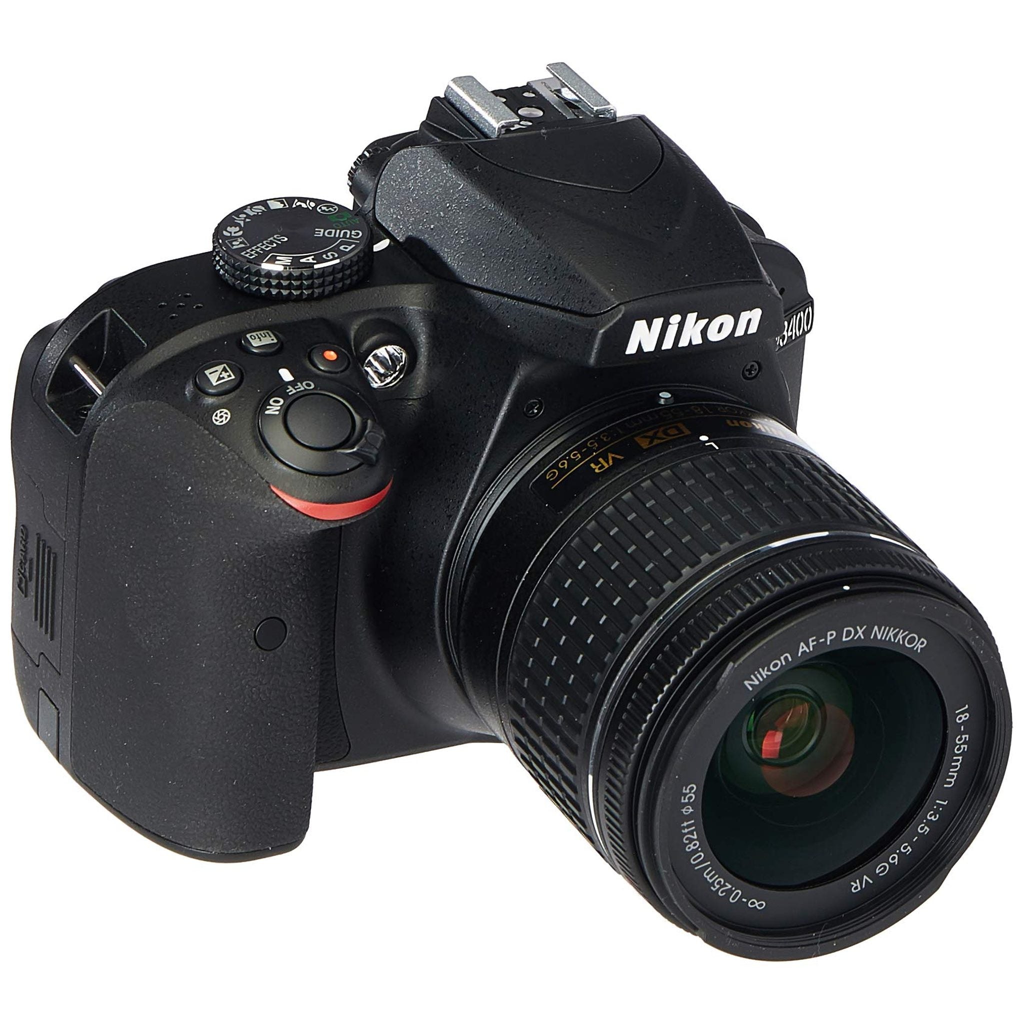 Nikon D3400 Digital SLR Camera & 18-55mm VR DX AF-P Zoom Lens Black - Renewed - Reconditioned Nikon