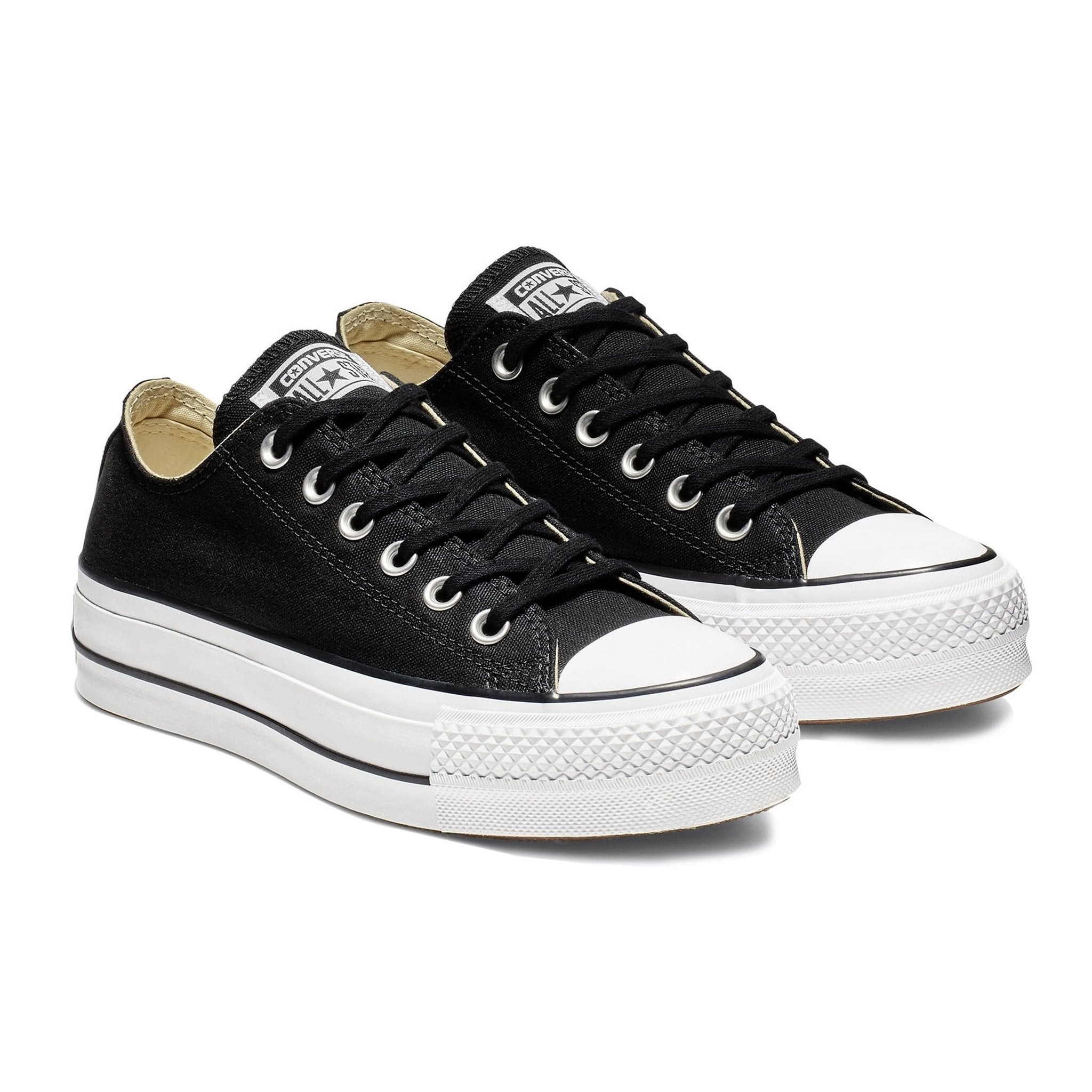 Converse Women's Chuck Taylor All Star Lift Sneakers, Black/White/White, 9.5 Medium US