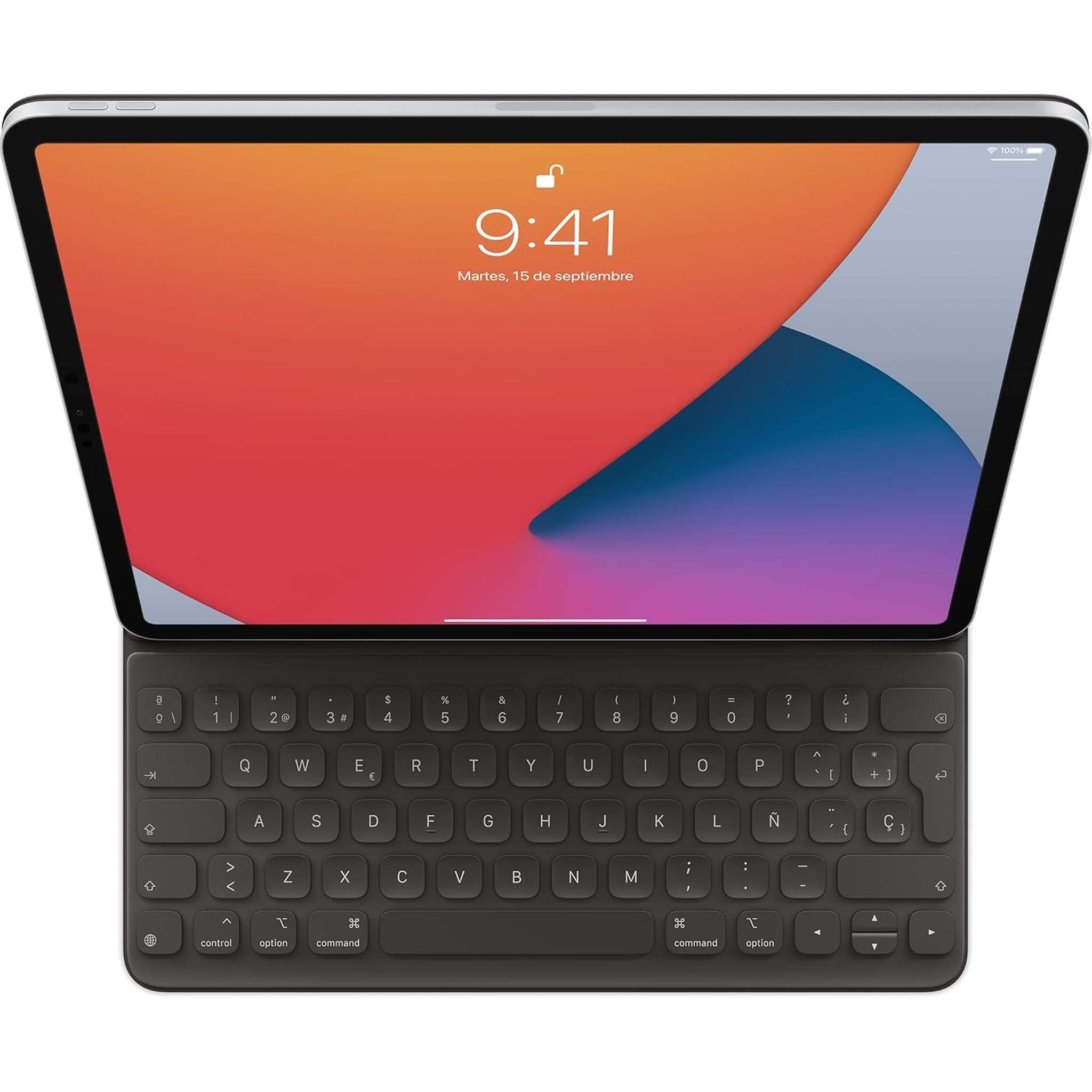 Apple Smart Keyboard Folio: iPad Keyboard case for iPad Pro 12.9‑inch 3rd, 4th, 5th, 6th Generation , Two Viewing Angles, Front and Back Protection, Spanish - Black Apple
