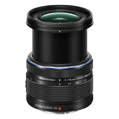OM SYSTEM Olympus M.Zuiko Digital 9-18mm F4.0-5.6 II for Micro Four Thirds System Camera, Wide Angle Zoom, Portable Design