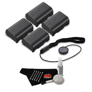 4 Batteries for Panasonic DMW-BLF19 + Accessories Kit