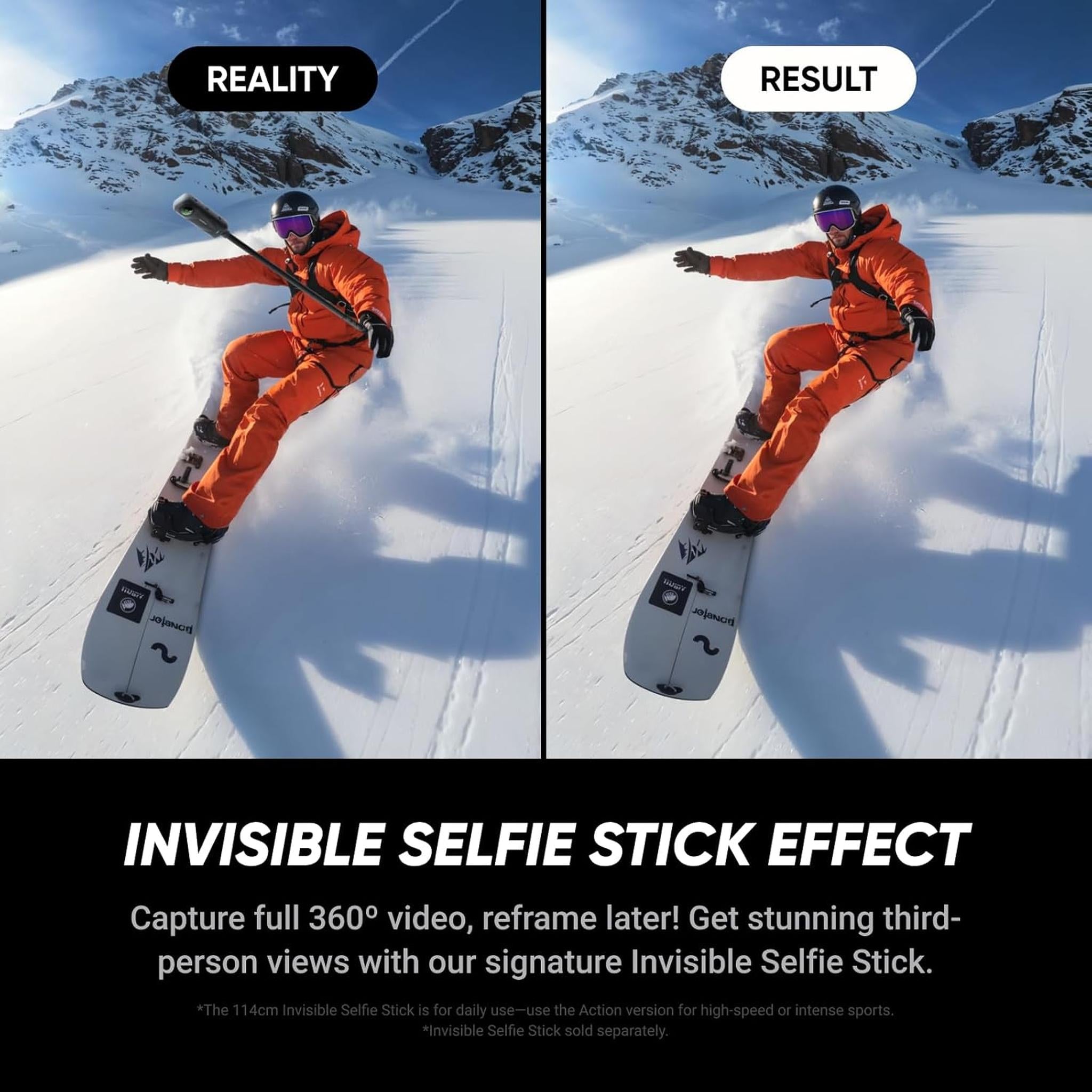 Insta360 X5 - Waterproof 8K 360° Action Camera, Leading Low Light, Invisible Selfie Stick Effect, Rugged and Replaceable Lens, 3-Hour Battery, Built-in Wind Guard, Stabilization, Triple AI Chip Design