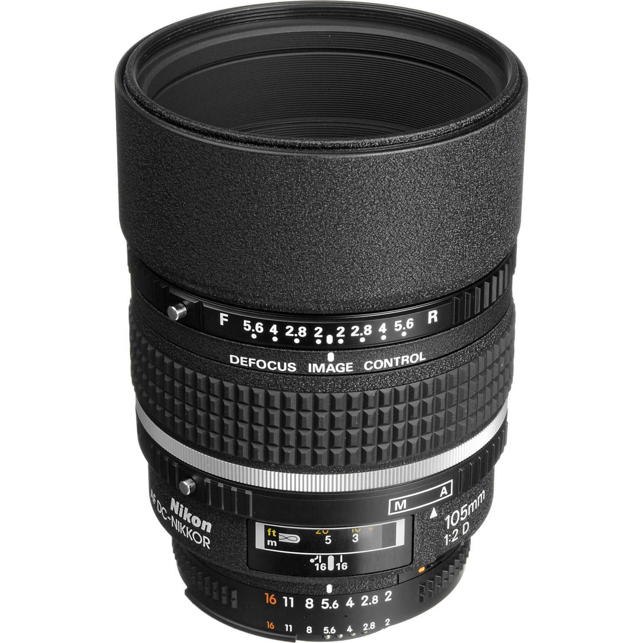 Nikon AF DC-NIKKOR 105mm f/2D Lens with Pro Filter Renewed - Reconditioned Nikon