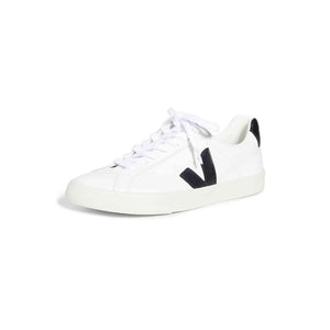 Veja Women's Esplar Logo Sneakers, Extra White/Black, 8 Medium US