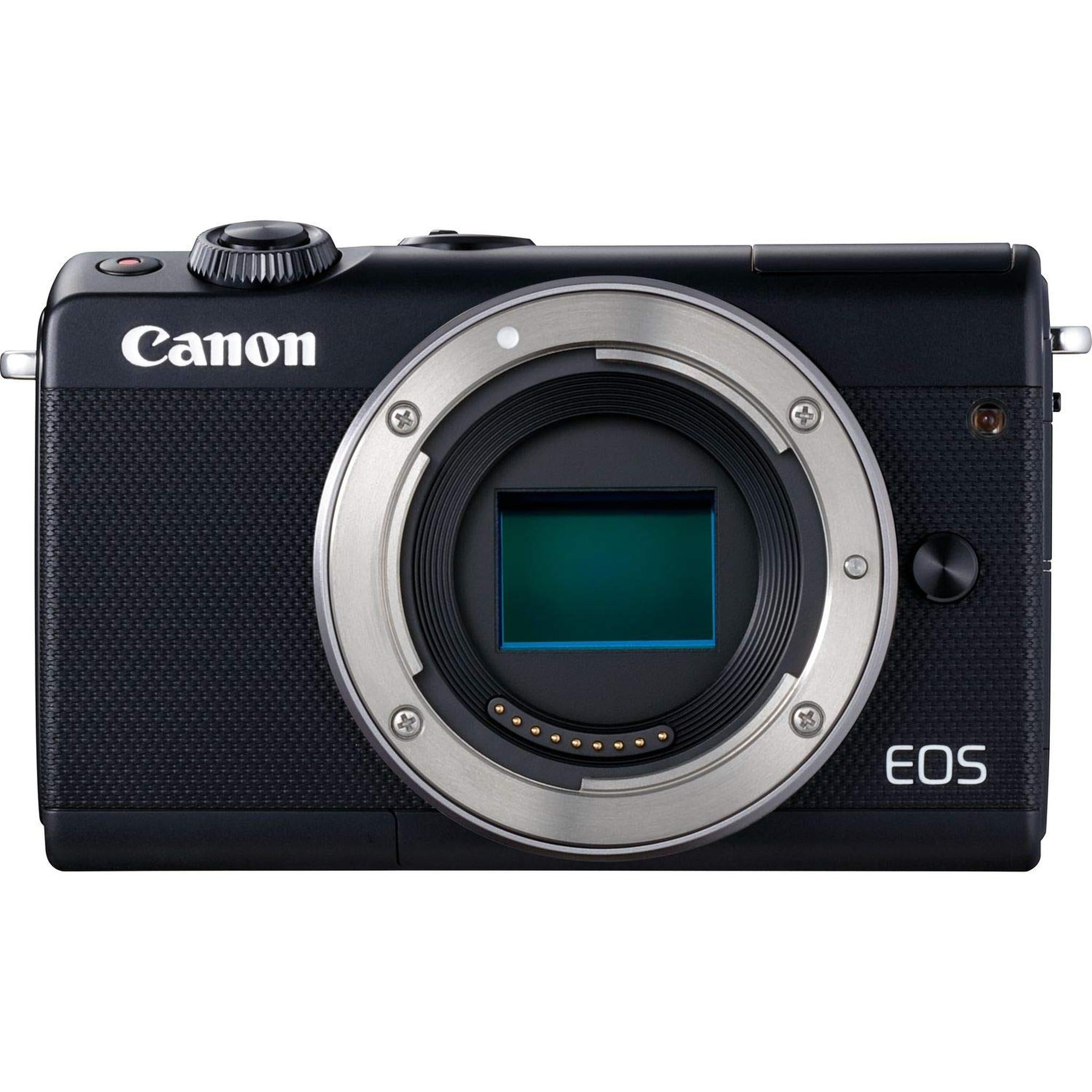 Canon EOS M100 Mirrorless Digital Camera International Model White Body, Black Kit Box - Used
