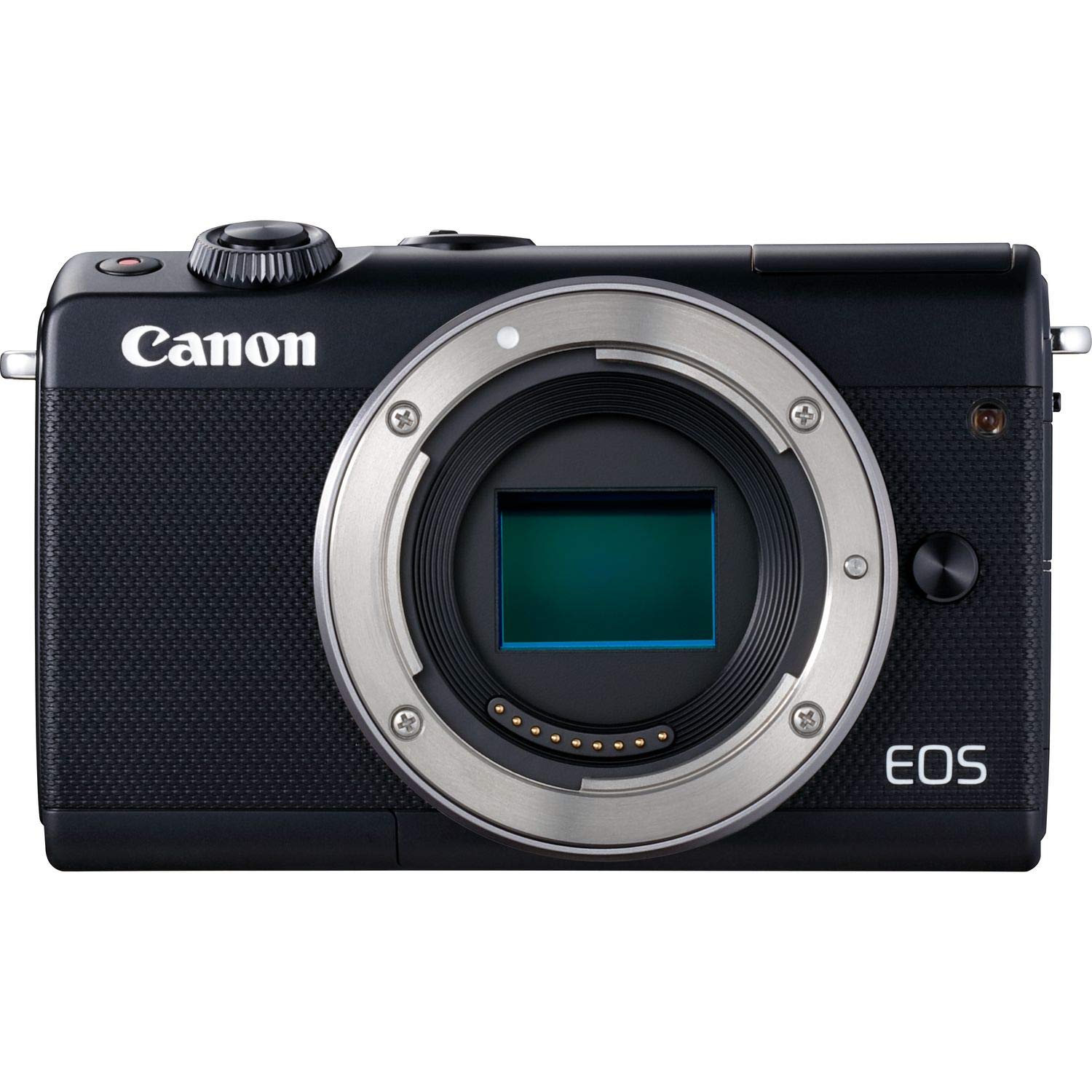 Canon EOS M100 Mirrorless Digital Camera International Model (White) (Body, Black) (Kit Box)