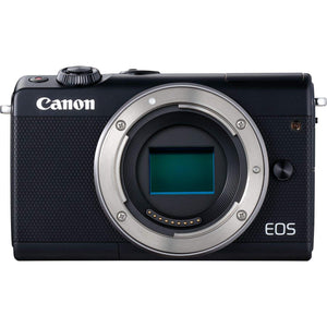 Canon EOS M100 Mirrorless Digital Camera International Model White Body, Black Kit Box