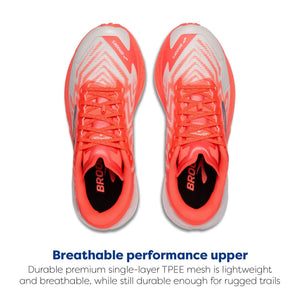 Brooks Women's Catamount 4 Speed Trail Running Shoe - Bit of Blue/Flame/Legion Blue - 6 Medium