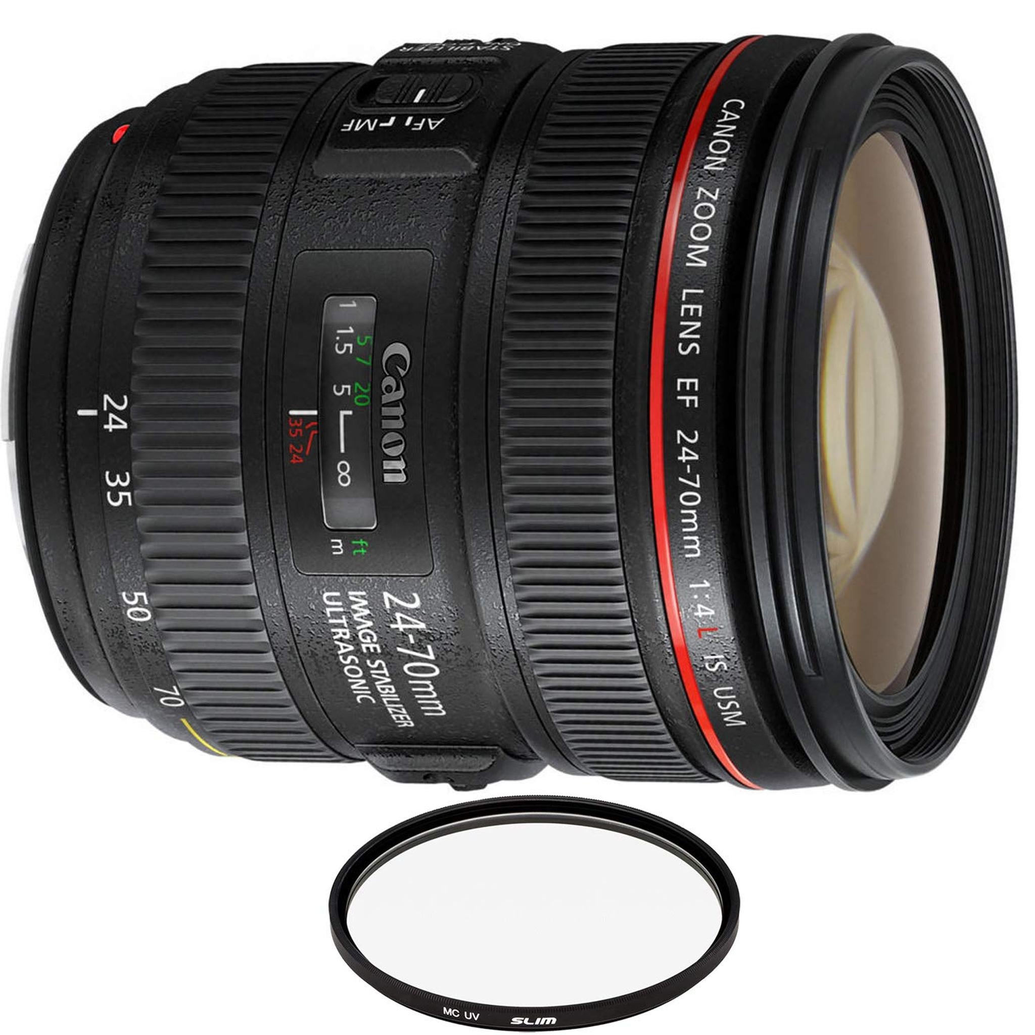Canon EF 24-70mm f/4L is USM Lens with Pro Filter Certified Refurbished - Reconditioned Canon