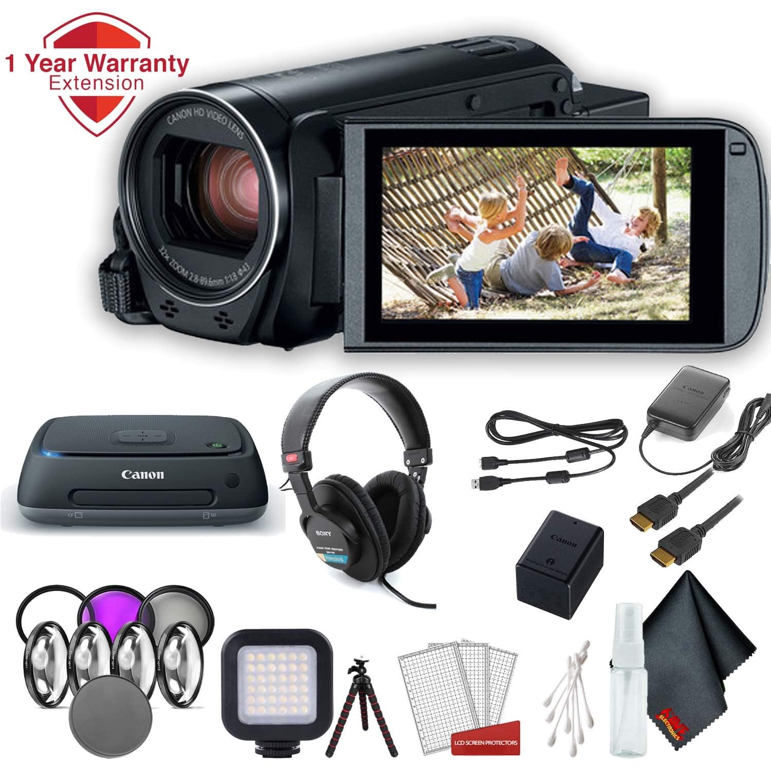 Canon VIXIA HF R800 Camcorder (Black) Master Accessory Bundle