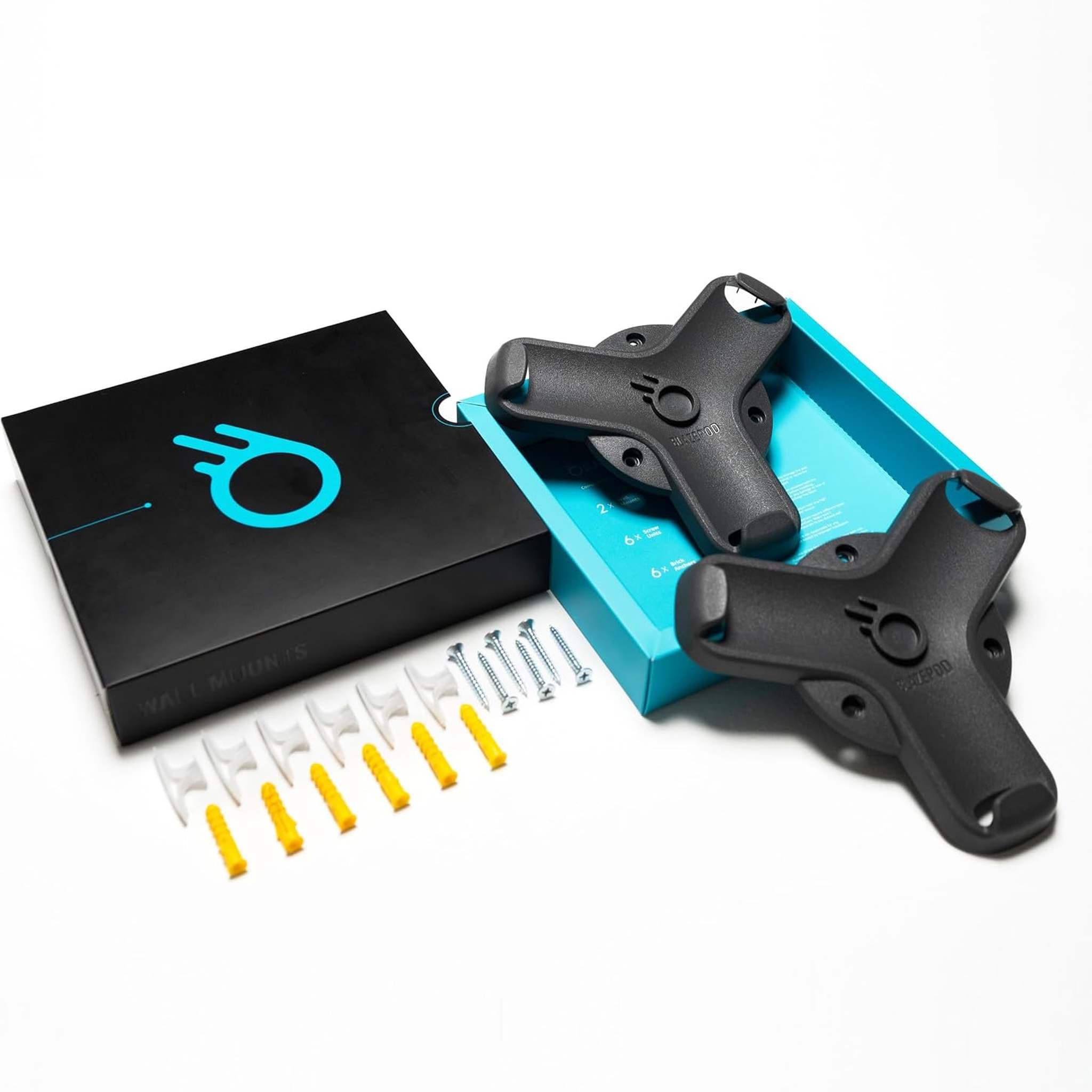 BlazePod Wall Mounts Set of 2 Add Wall Mounts to Your Pods and Podbases to Build Your Own On-The-Wall Setup