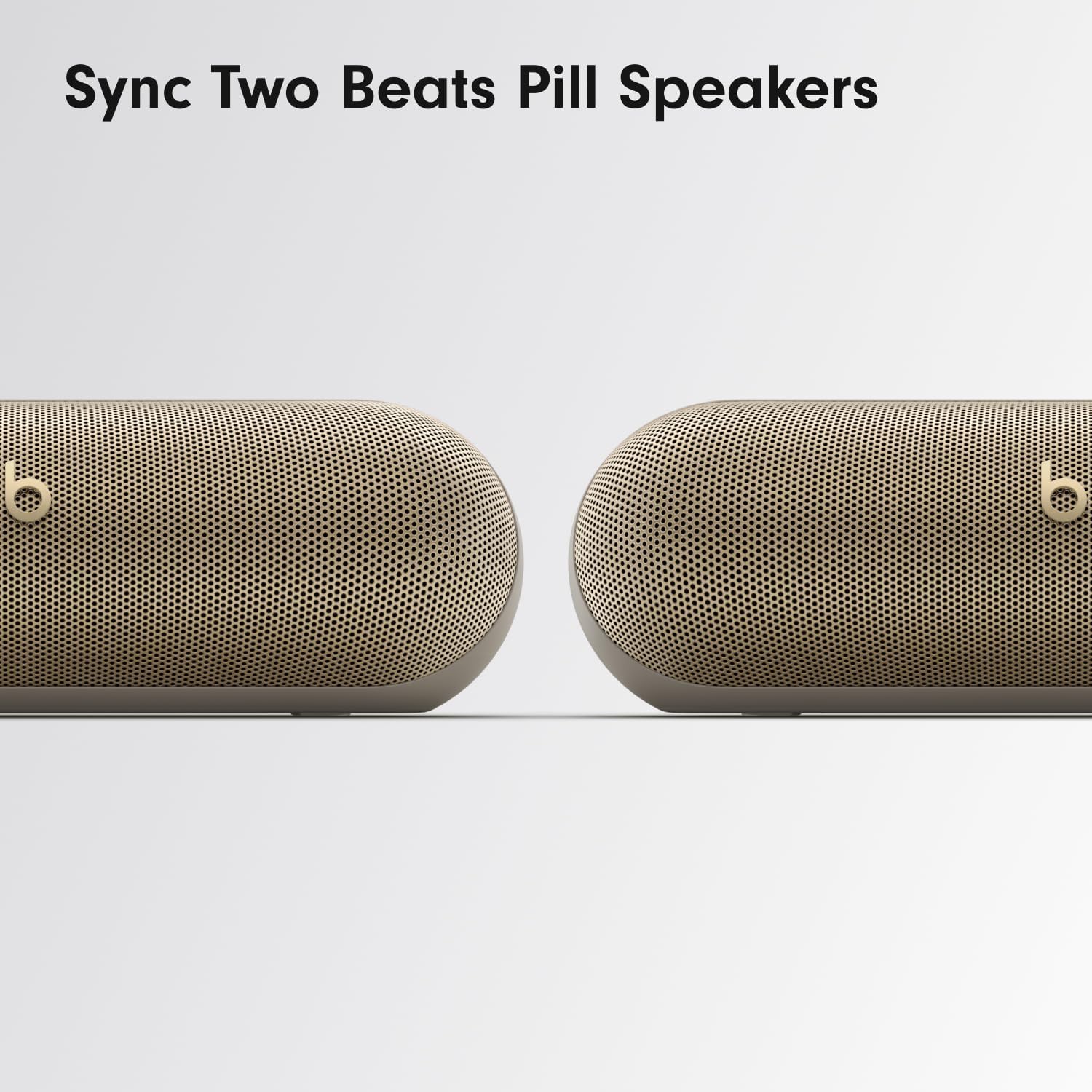 Beats Pill - Wireless Bluetooth Speaker and Portable Charger via USB-C - Up to 24 Hours Battery Life, IP67 Water Resistant, Apple & Android Compatible, Built-in Microphone - Champagne Gold