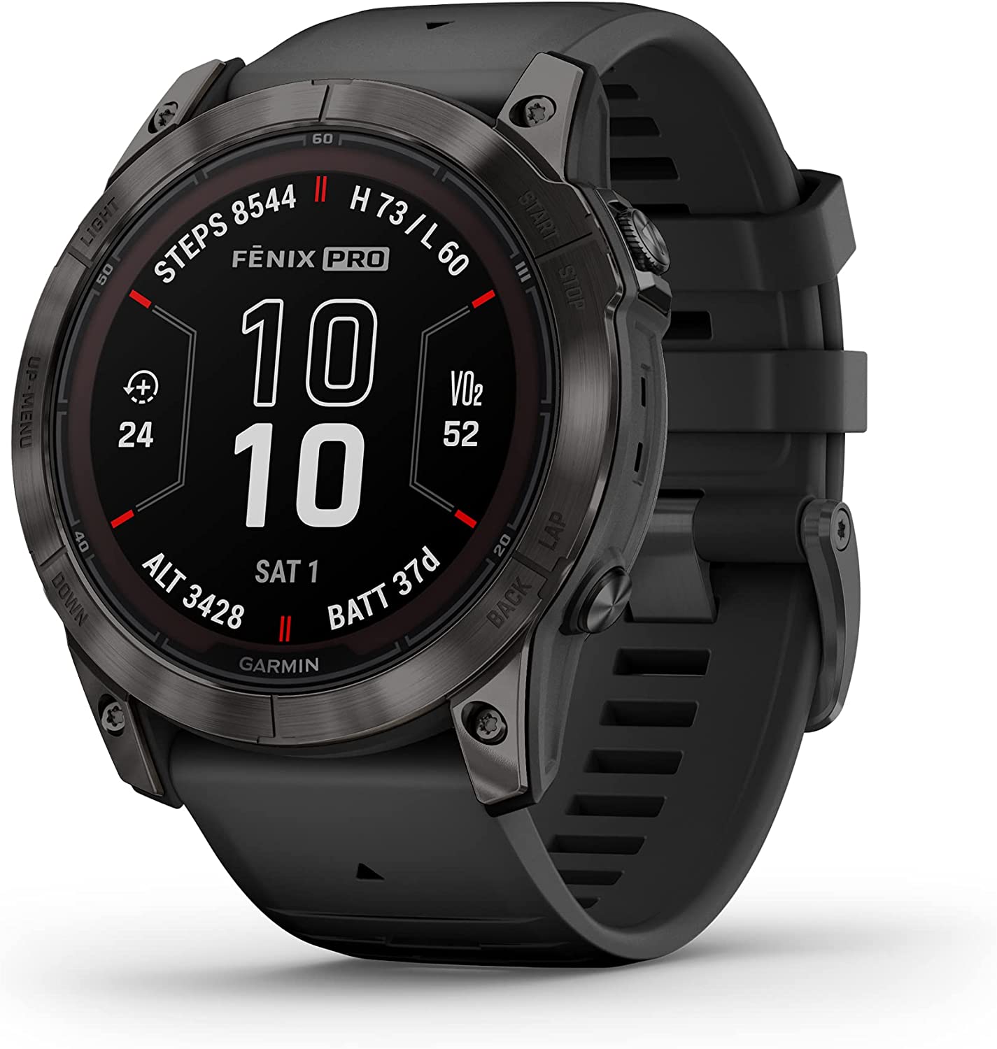 Garmin fenix 7 Pro Solar Sapphire Carbon Gray Titanium Black with Accessories