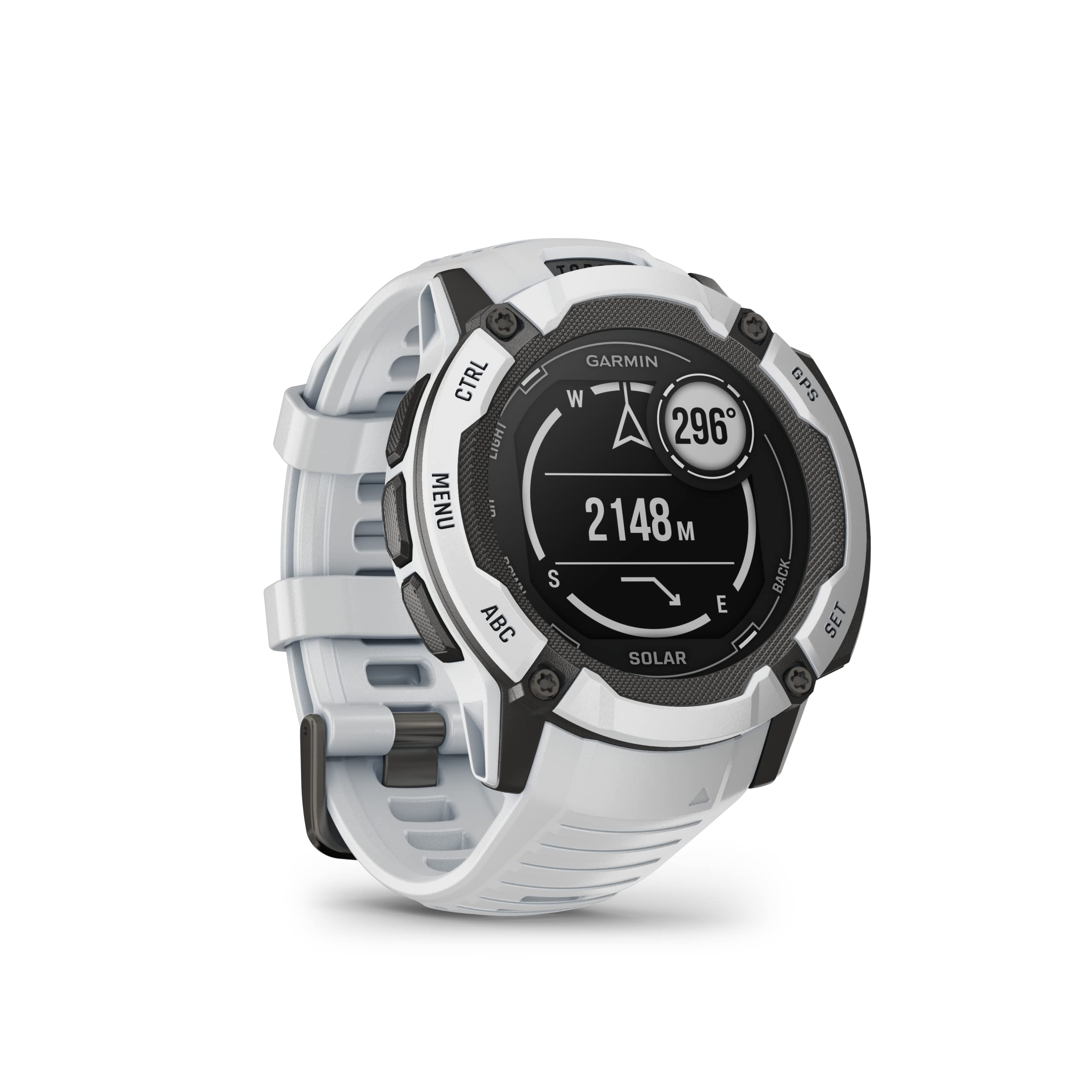 Garmin Instinct 2X Solar, Rugged GPS Smartwatch, (Whitestone)