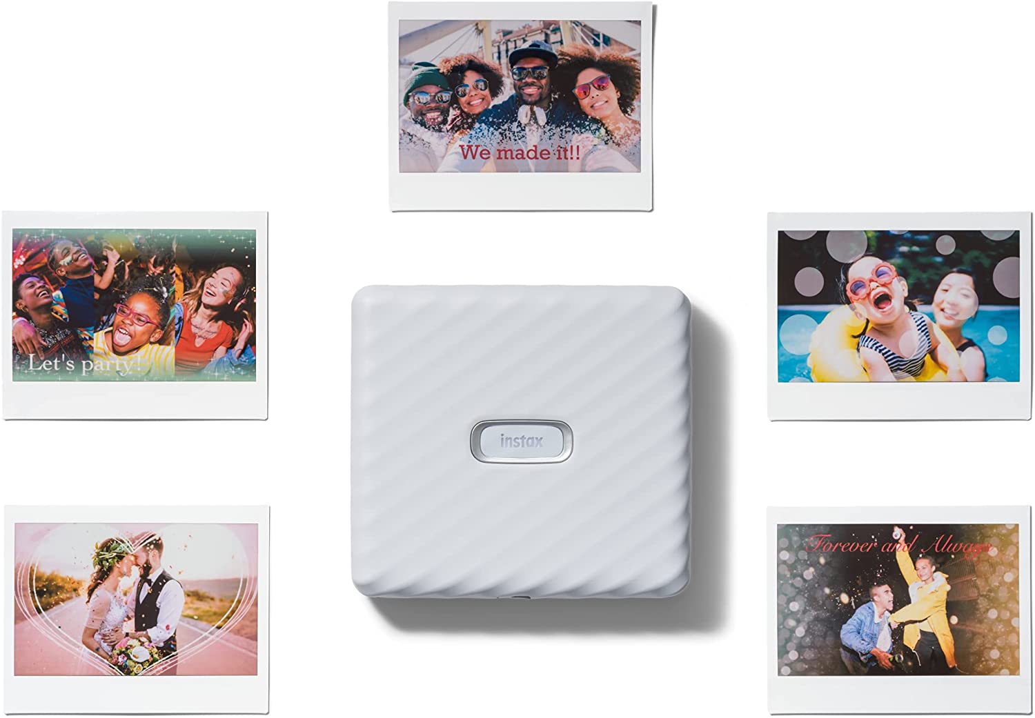 Fujifilm Instax Link Wide Smartphone Printer Bundle with 20-Films -