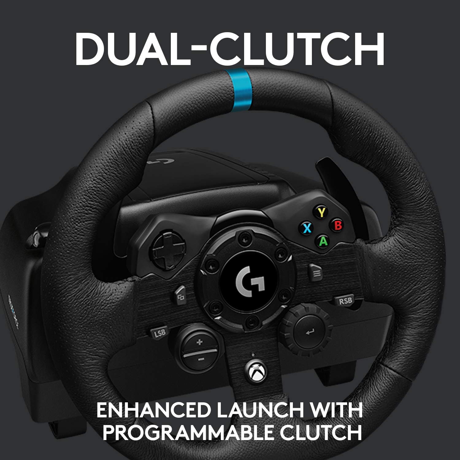 Logitech G923 Racing Wheel and Pedals For PC, Xbox X, Xbox One with Accessories