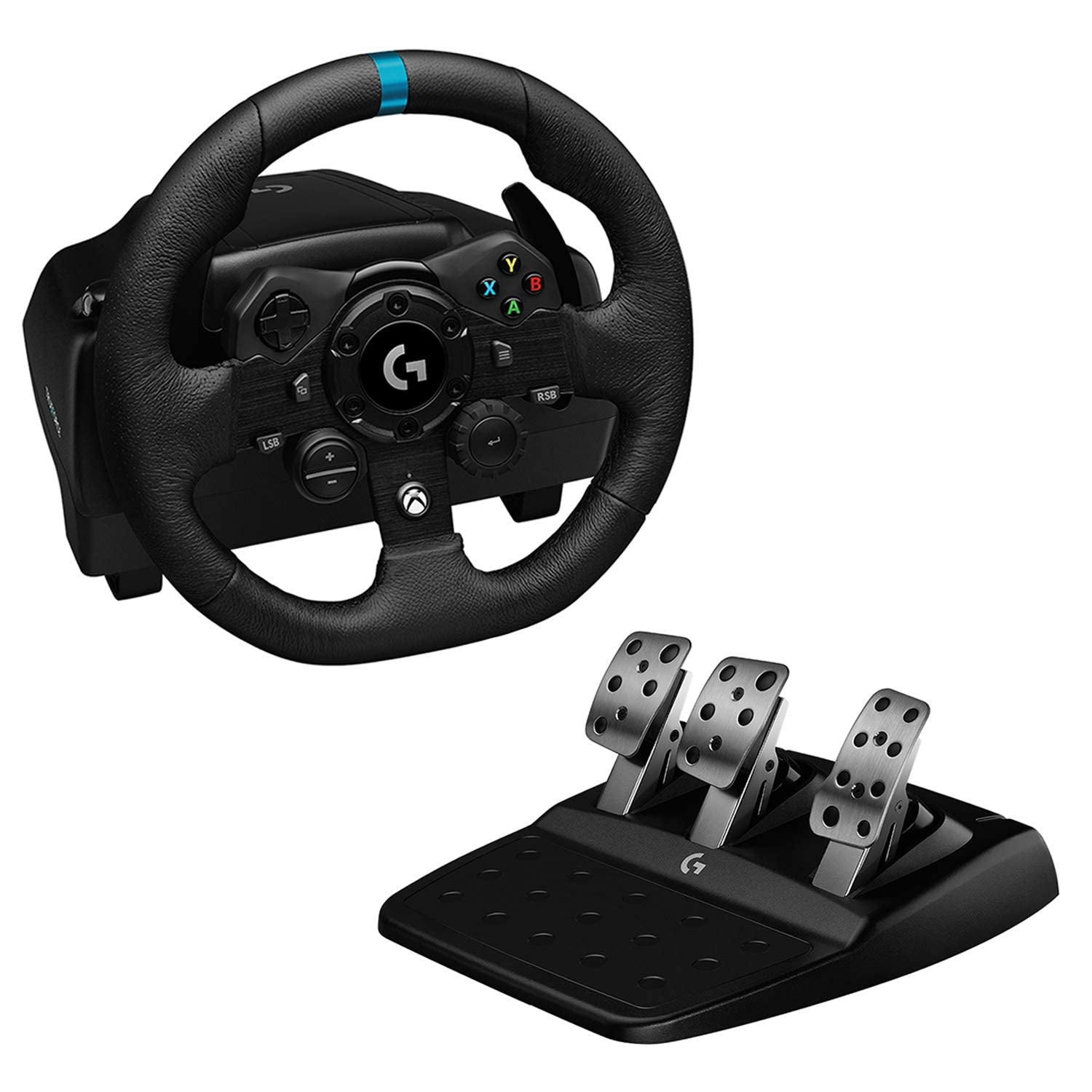 Logitech G923 Racing Wheel and Pedals For PC, Xbox X, Xbox One with Accessories