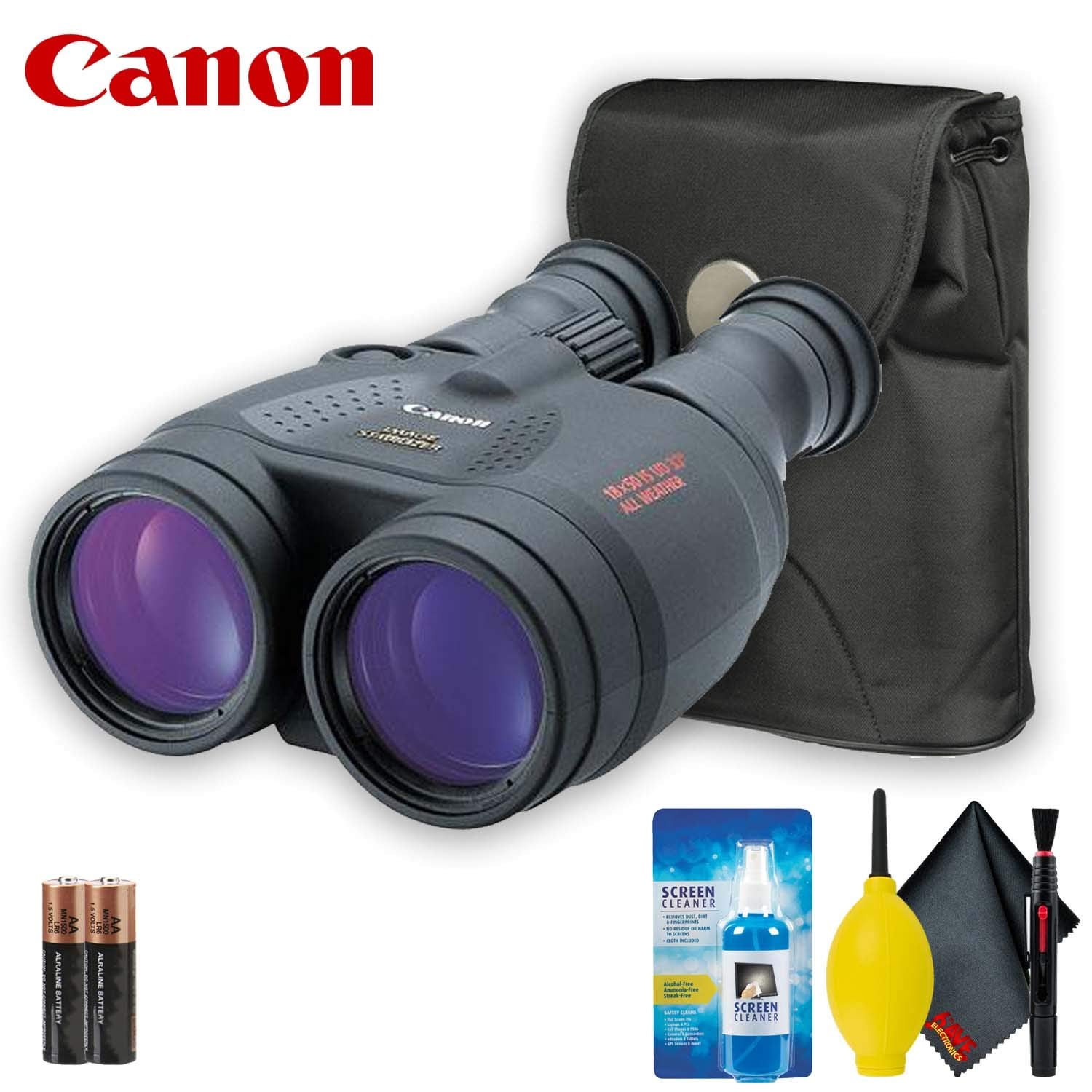 Canon 18x50 is Image Stabilized Binocular Base Accessory Bundle