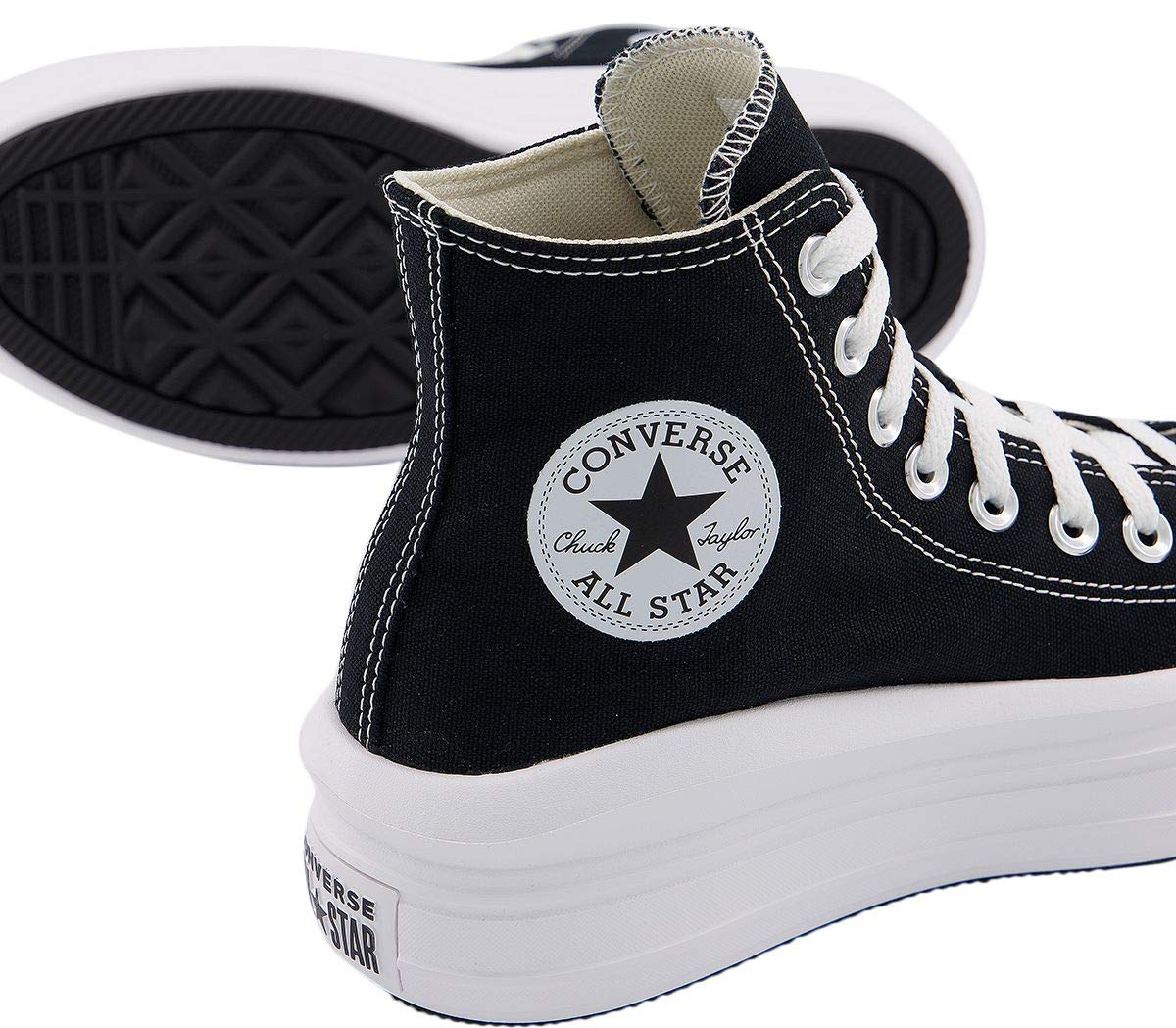 Converse Women's Basketball Running Shoe, Black Natural Ivory White, 9