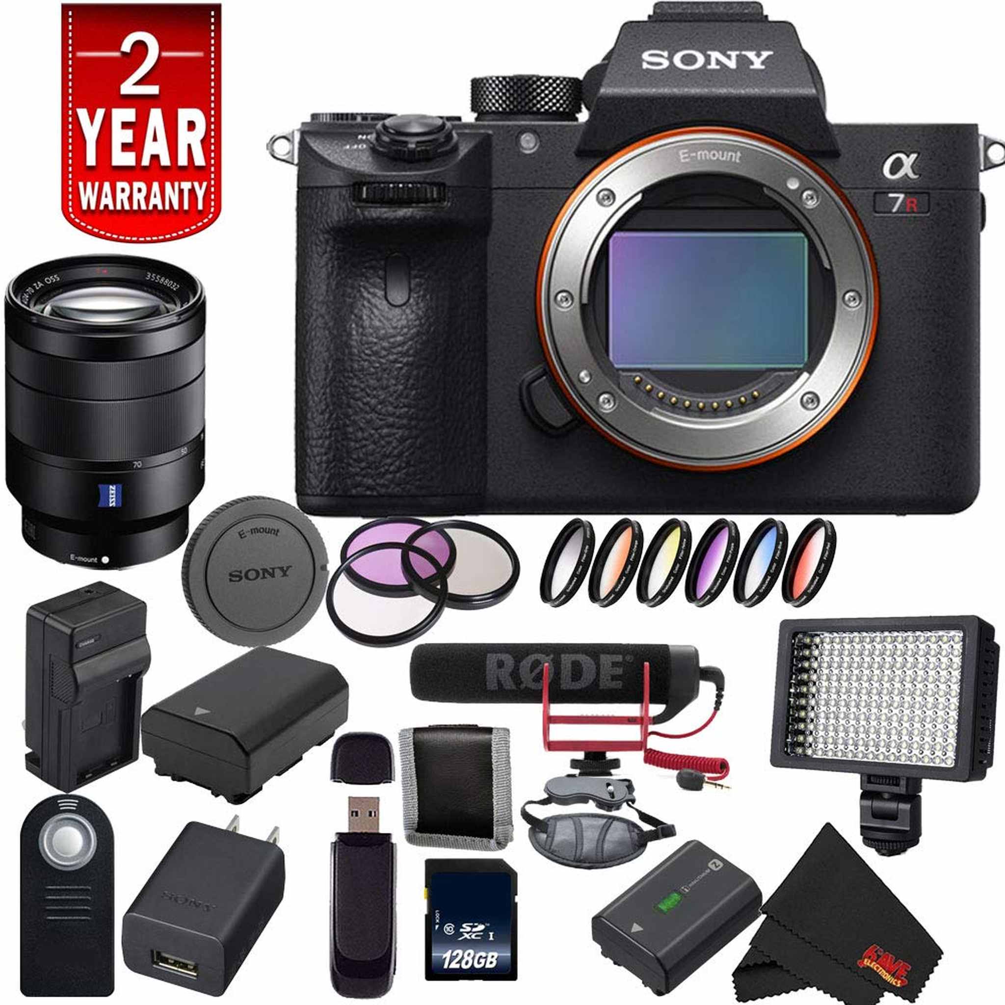 Sony Alpha a7R III ILCE7RM3/B A7RM3 Mirrorless Digital Camera International Model + Sony 24-70mm Lens Video Bundle Sony