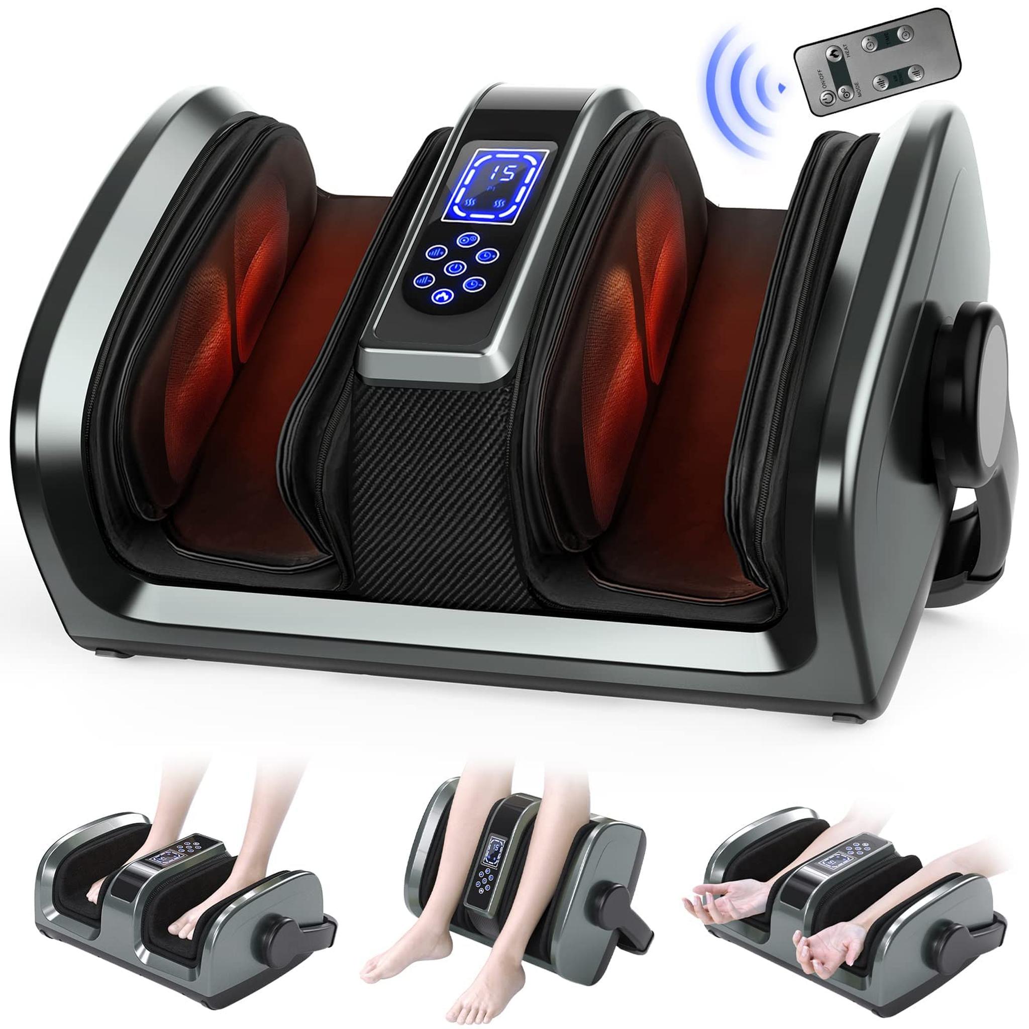 TISSCARE Foot Massager - Shiatsu Foot Massager with Heat for Neuropathy and Plantar Fasciitis - Feet Massager for Circulation and Pain Relief. - Reconditioned TISSCARE