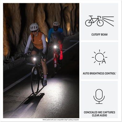Garmin Varia™ Vue, Cycling Headlight and 4k Camera, Light Intensity up to 600 Lumens, Crystal-Clear Video Recording, Incident Detection While Cycling