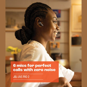 JBL Live Pro 2 - True Wireless Noise Cancelling Earbuds Black