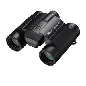 Nikon 12x25 S Dual-Hinge Design Stabilized Binoculars with Multilayer Lens Coatings, Stabilization Technology, and Adjustable Eyecups Black
