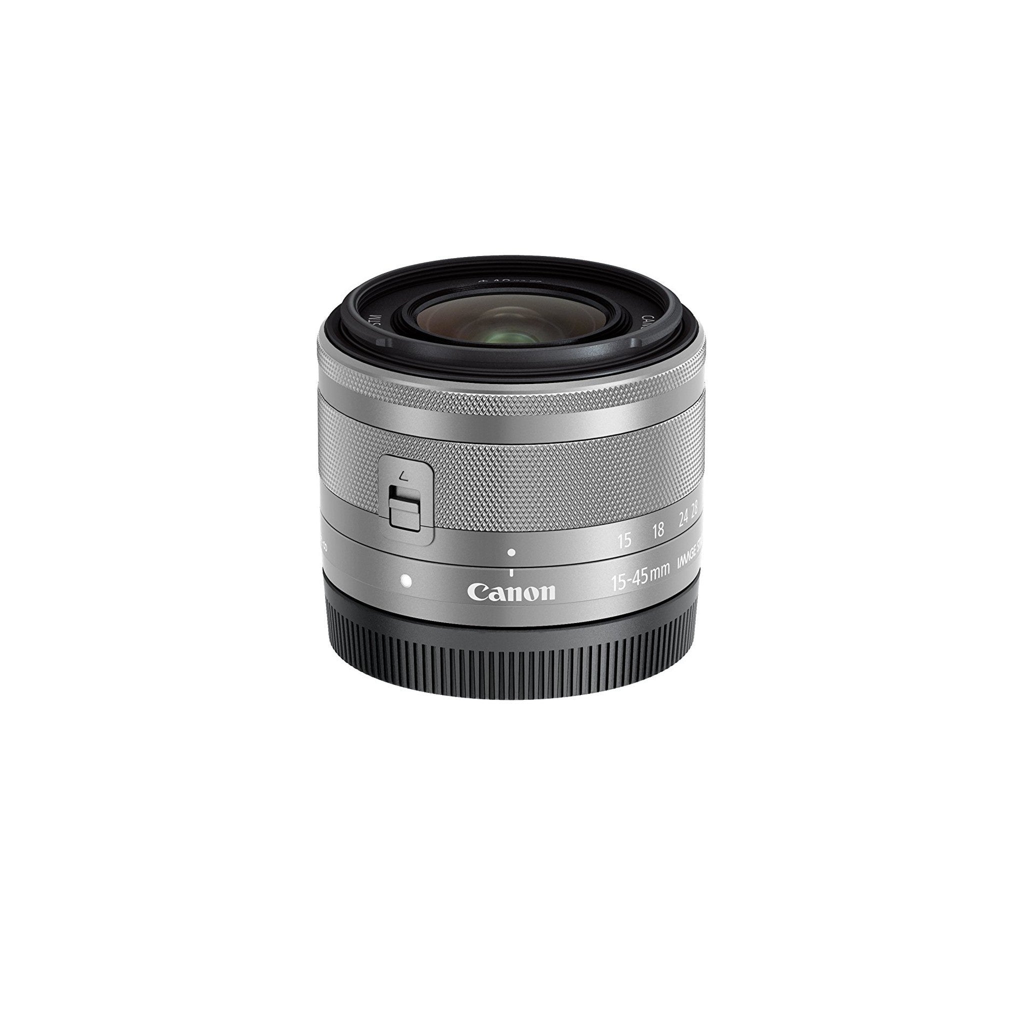 Canon EF-M 15-45mm f/3.5-6.3 Image Stabilization STM Zoom Lens Silver - Used Canon