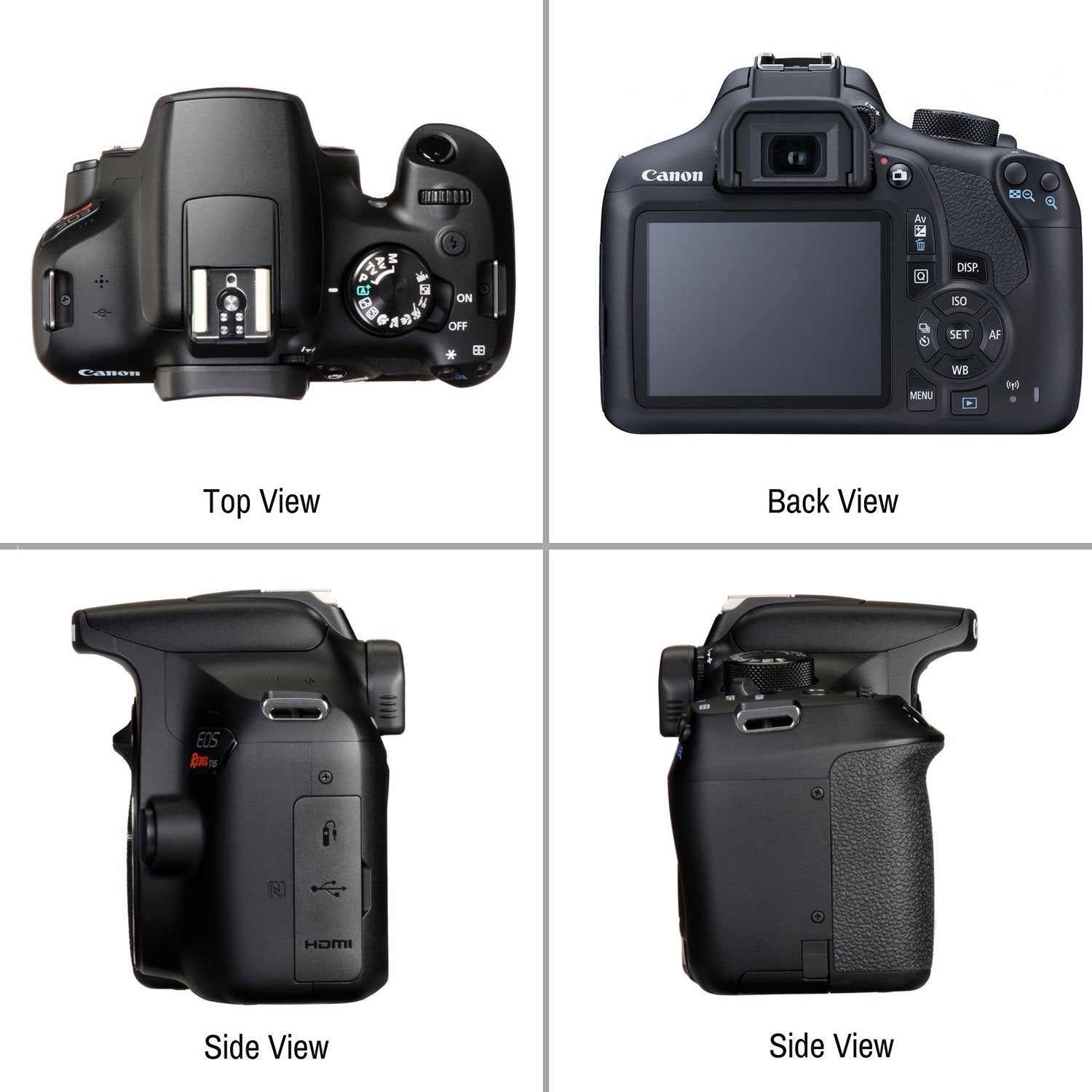 Canon EOS Rebel T6 DSLR Camera 18-55mm Lens Carrying Case Cleaning Kit Bundle