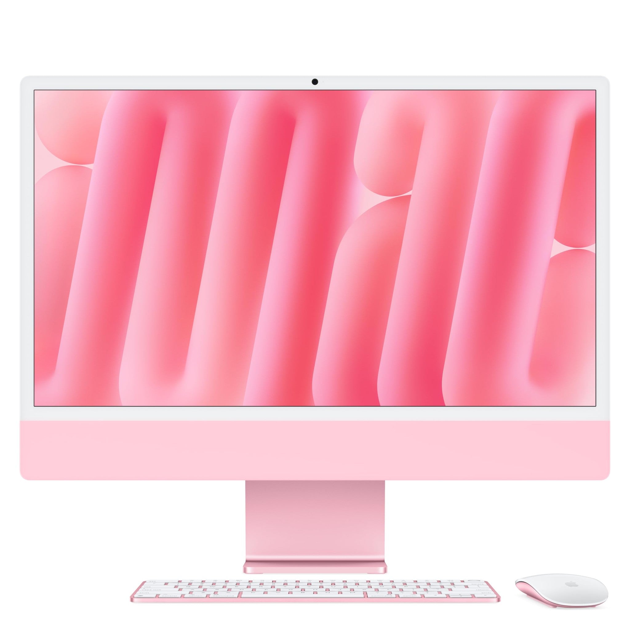 Apple 2024 iMac All-in-One Desktop Computer with M4 chip with 10-core CPU and 10-core GPU: Built for Apple Intelligence, 24-inch Retina Display, 16GB Unified Memory, 256GB SSD Storage; Pink - Refurbished Apple