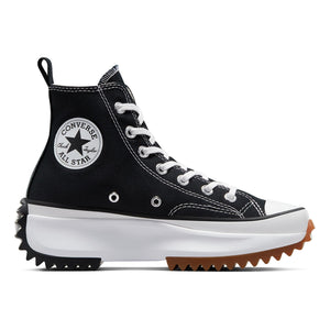 Converse Run Star Hike Hi Sneakers, Black/White/Gum, 10 US Women/8.5 US Men