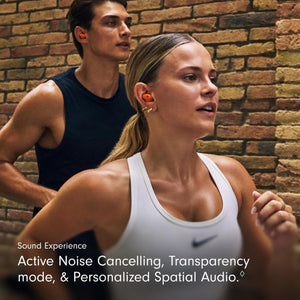 Beats - Powerbeats Fit - Wireless Noise-Cancelling Workout Earbuds with Upgraded Secure Fit Wingtips, IPX4, Up to 30H of Battery Life & Charging case, Compatible with Apple & Android - Spark Orange