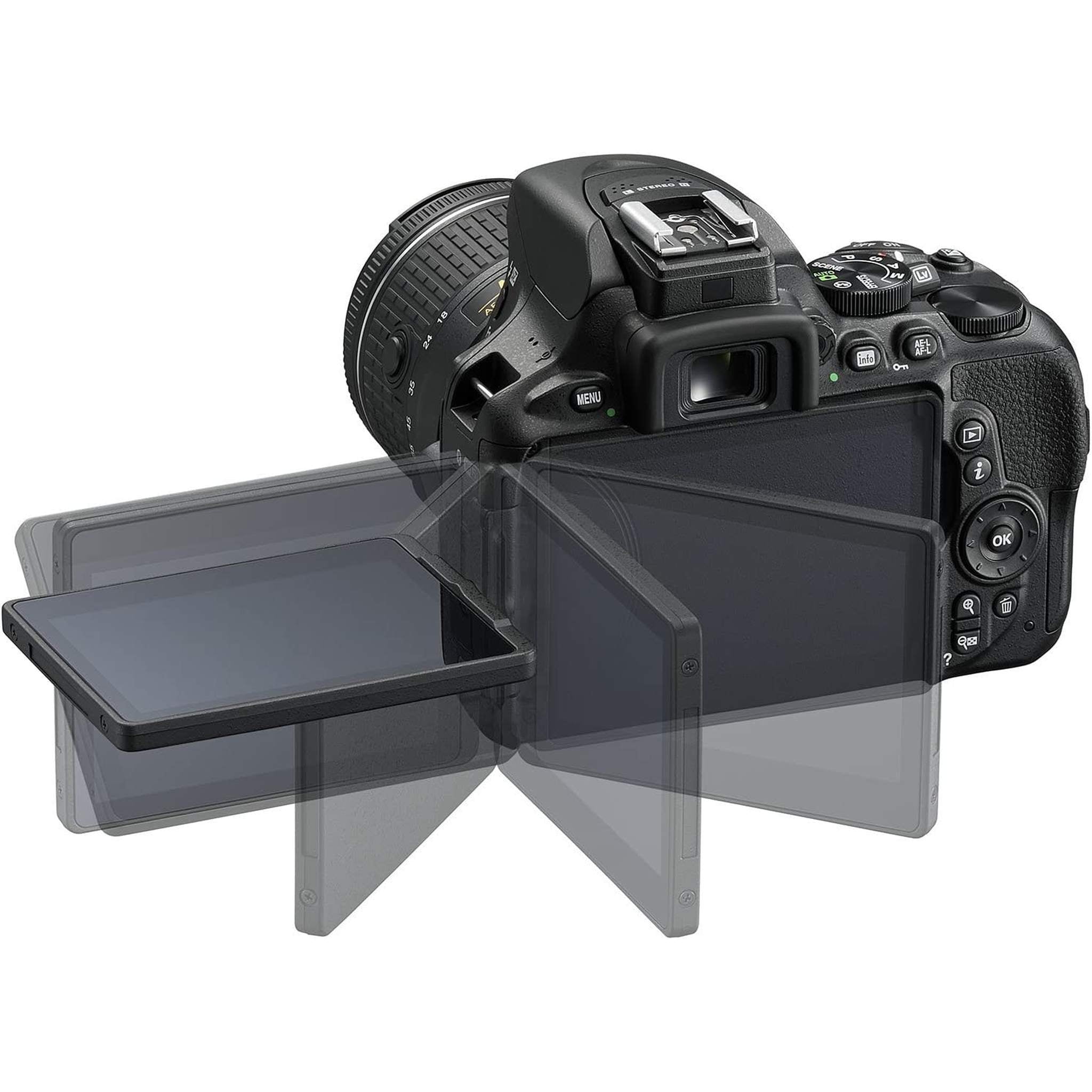Nikon D5600 Digital Camera Body Only 1575 + 64GB SD Card + Camera Bag Intl - Reconditioned Nikon