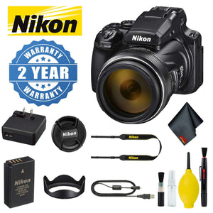 Nikon COOLPIX P1000 Digital Camera with 2 Year Extended Warranty and Cleaning Kit Nikon