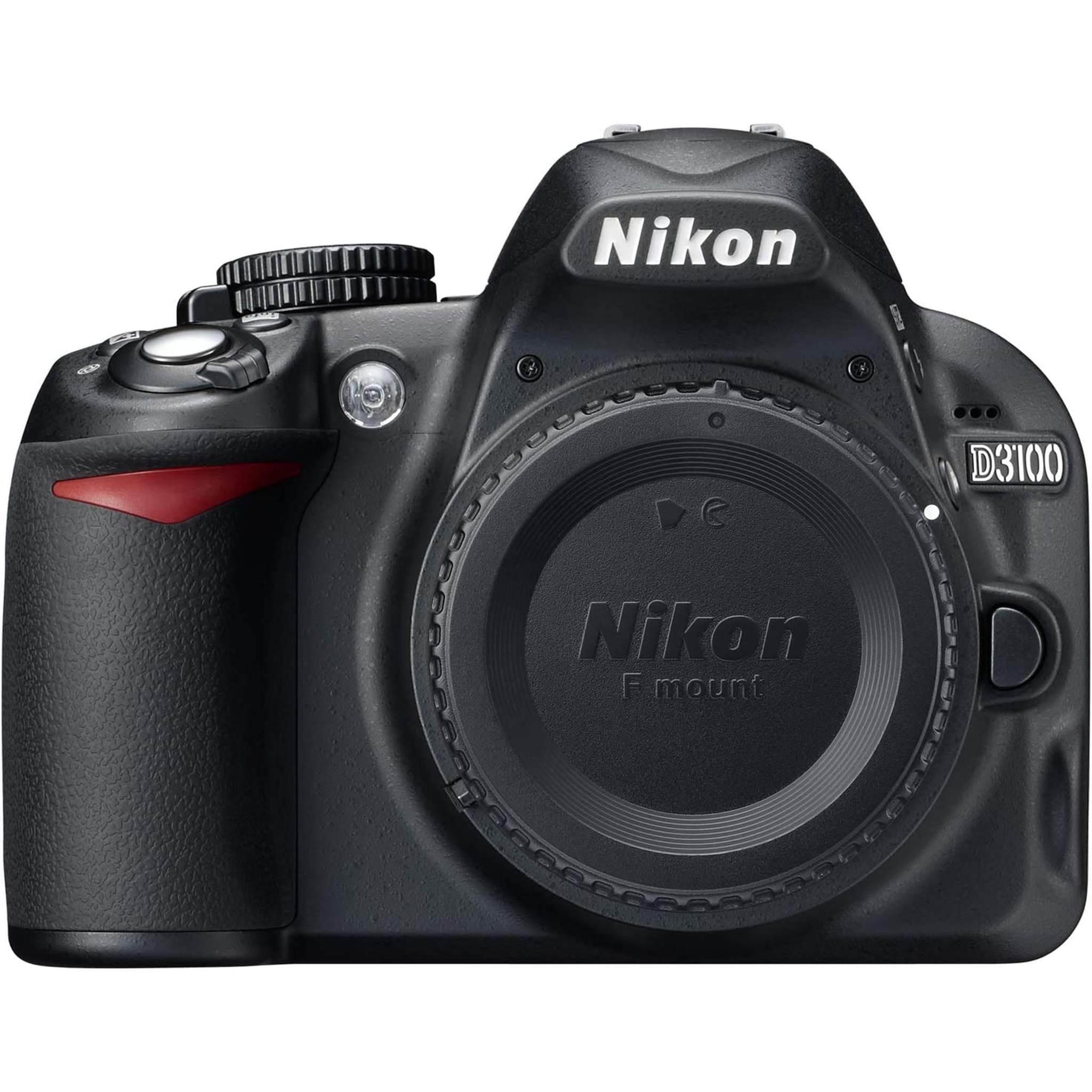 Nikon D3100 14.2MP DX-Format DSLR Digital Camera Body Only No Lens - Black Bundle