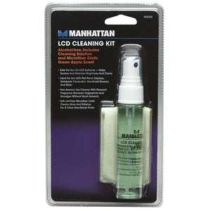 MANHATTAN 404204 LCD Cleaning Kit, Green Apple Scent