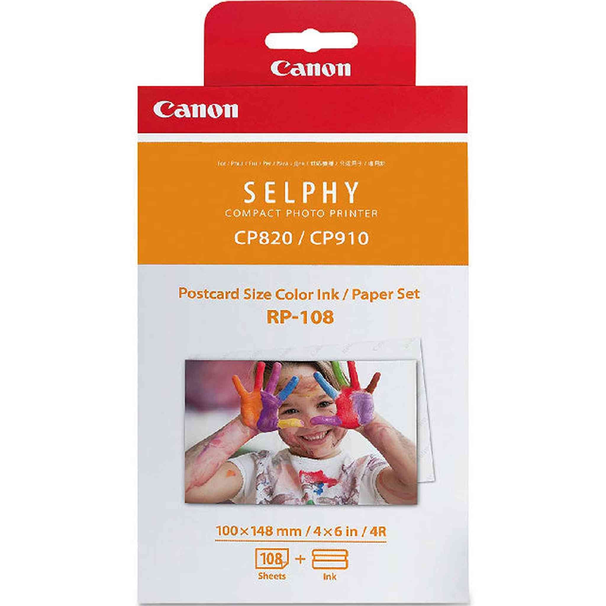 Canon RP-108 High Capacity Color Ink and 432 Sheets For SELPHY Printer 4-Pack HDStars